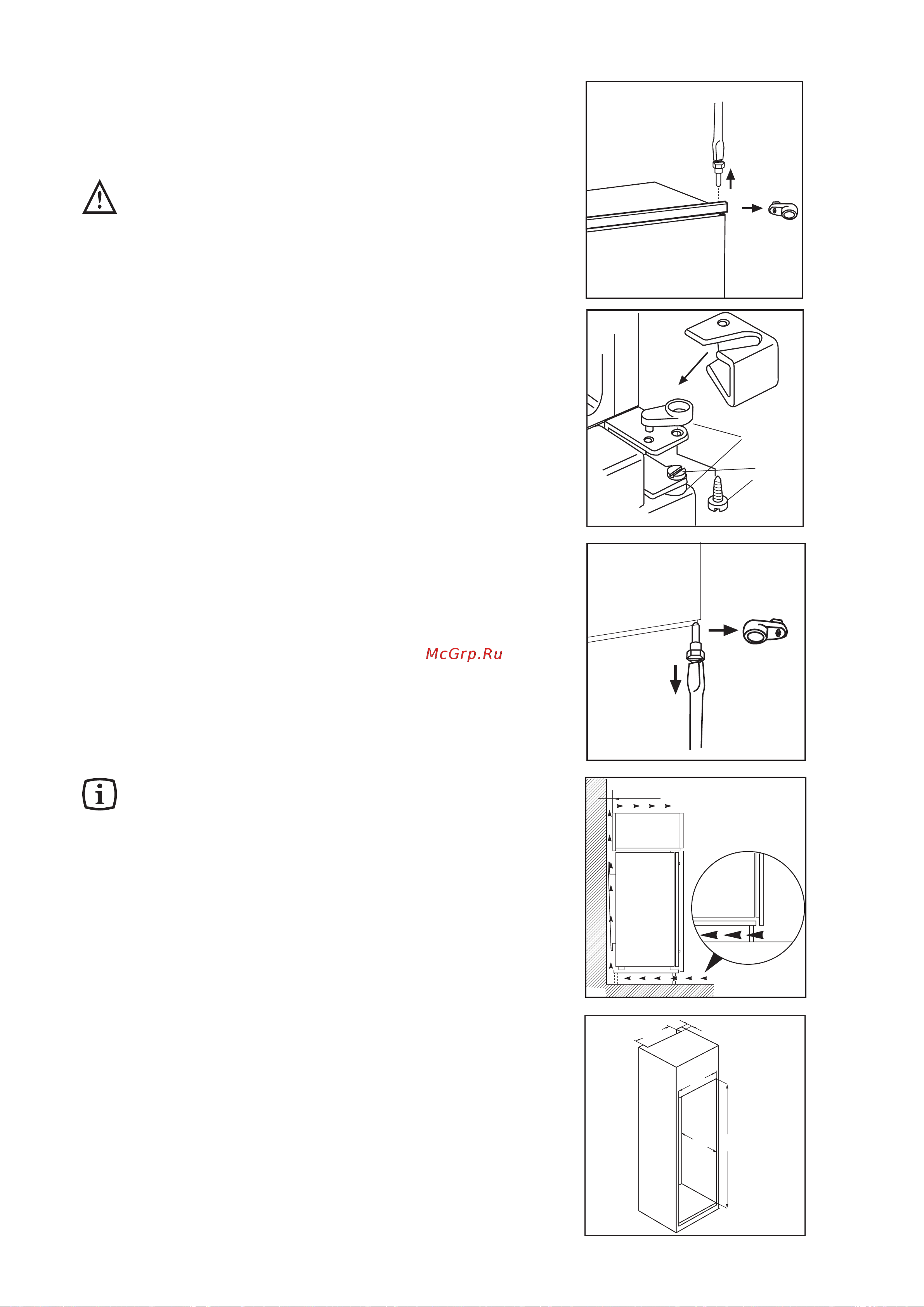 Electrolux ERN 29650 [30/84] Návod pro celkové zabudování do kuchyàské linky rozmûry ubikace