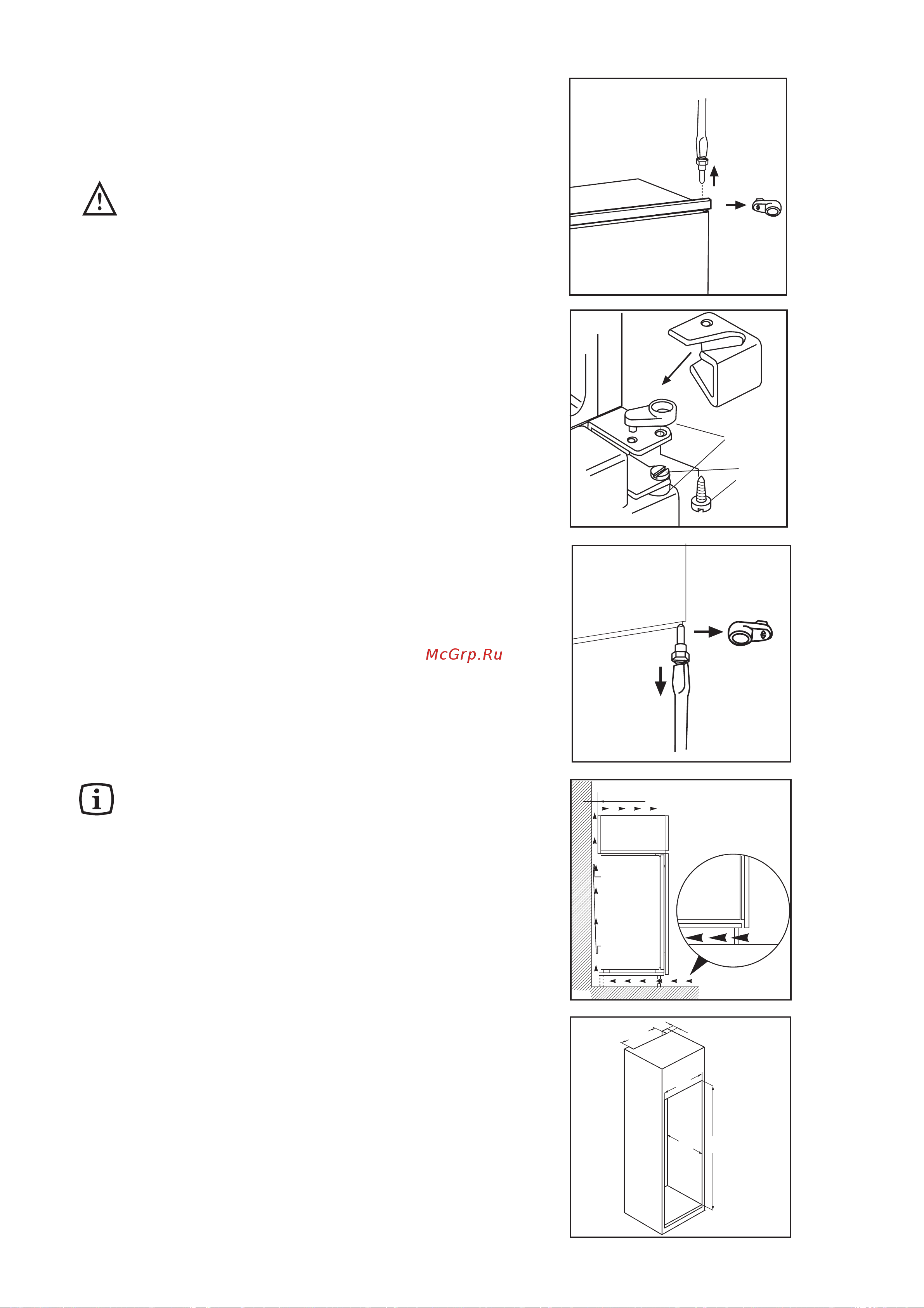 Electrolux ERN 29650 [47/84] I nstructions for totally built in appliances door reversibility