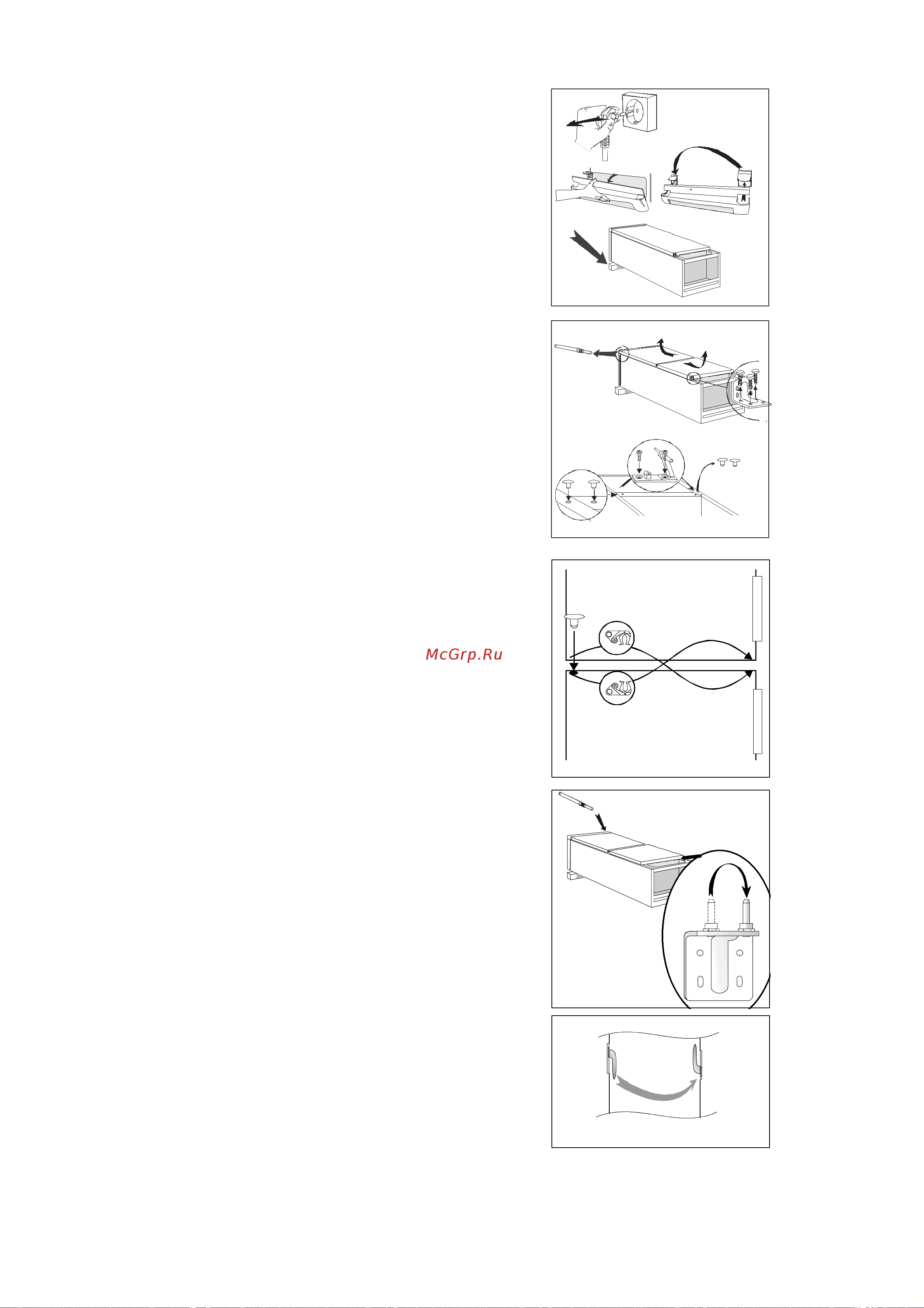 Electrolux ERZ 3100 [21/21] Èçìåíåíèå ñòîðîíû îòêðûâàíèÿ äâåðè