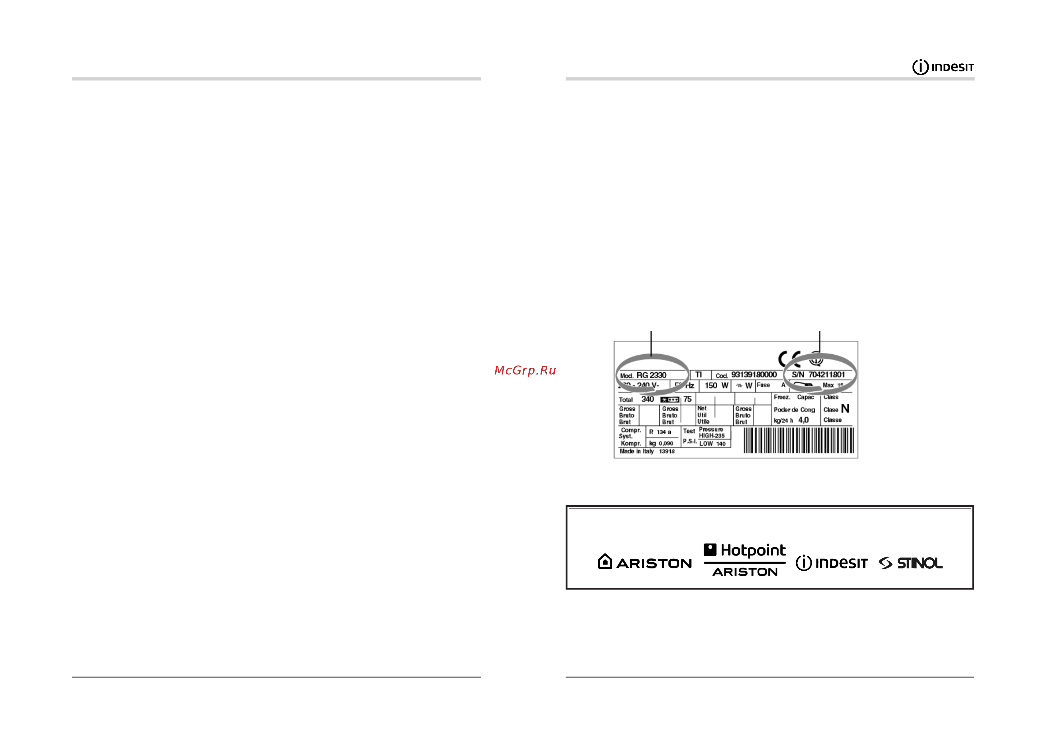 Indesit TAAN 2X [10/12] Ñðîê ñëóæáû 10 ëåò