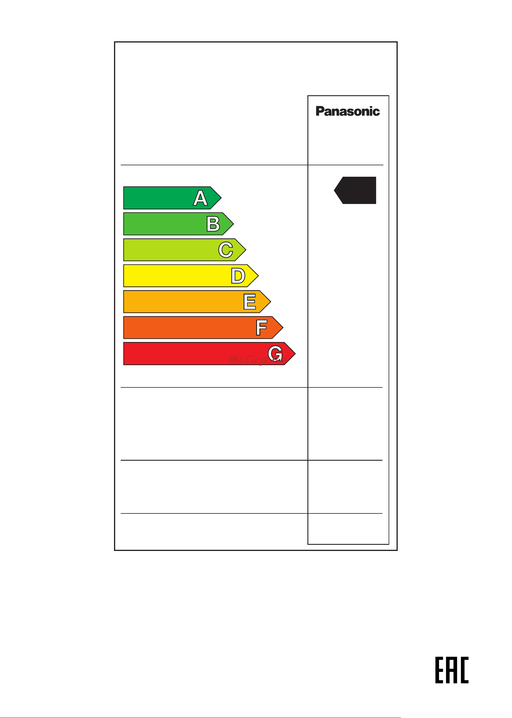 Panasonic NR-BN32AWA [20/20] Энергетическая эффективность