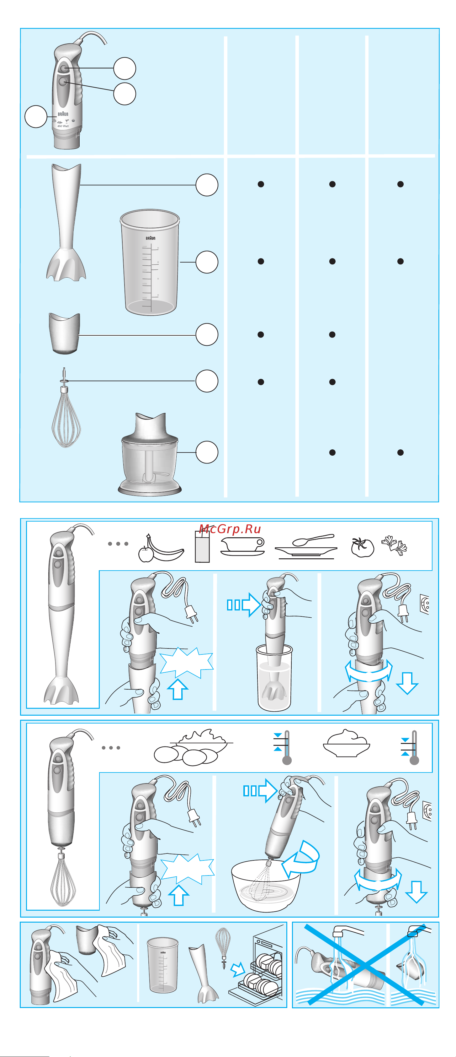 Braun MR4000 R Руководство по эксплуатации онлайн [3/7] 722702