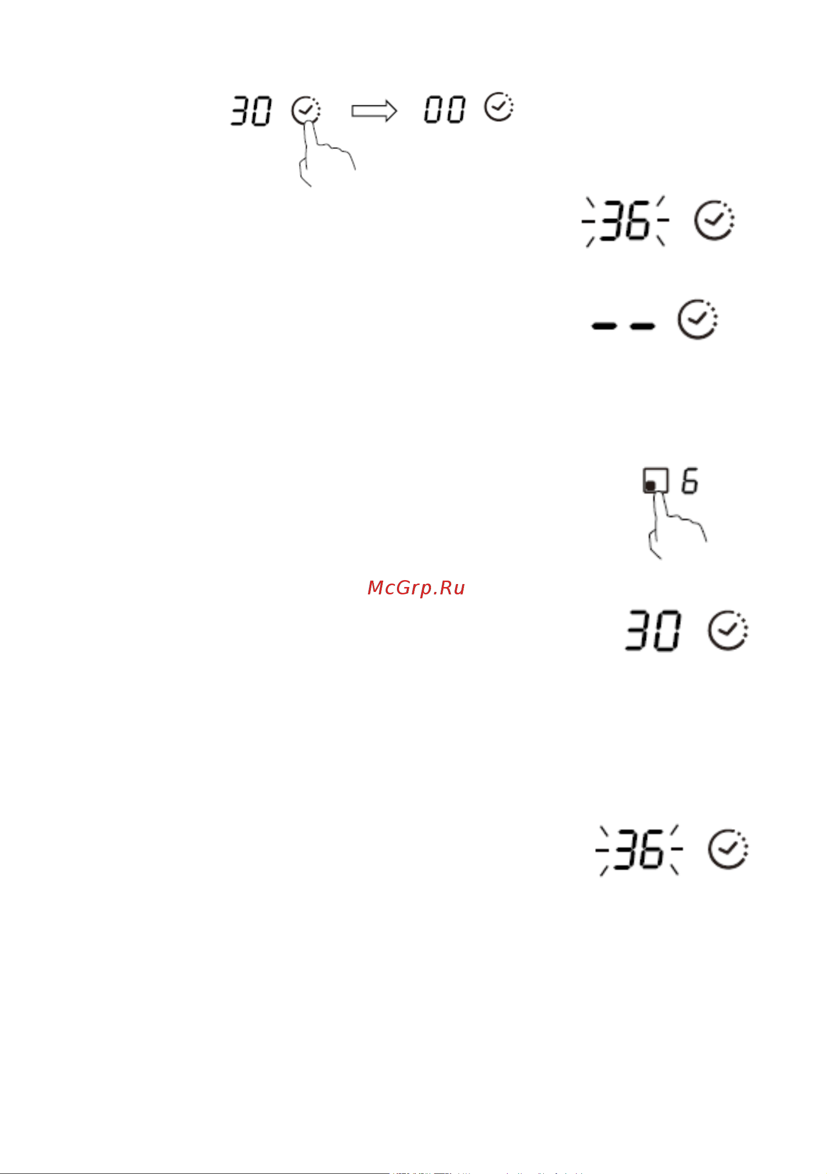 Candy CI 642 CTT [213/284] Nastavení časovače na vypnutí jedné varné zóny