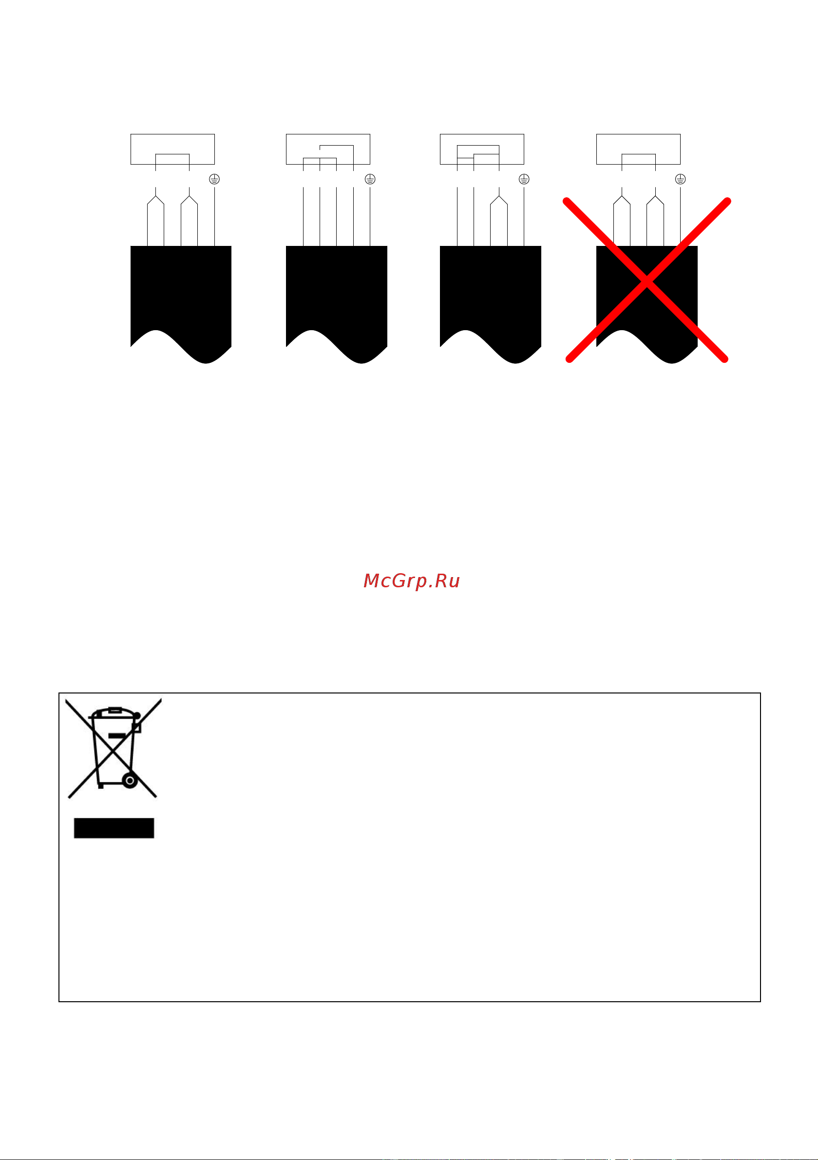 Candy CI 642 CTT [29/284] The power supply should be connected in compliance with the relevant standard or a single pole circuit breaker the method of connection is shown below