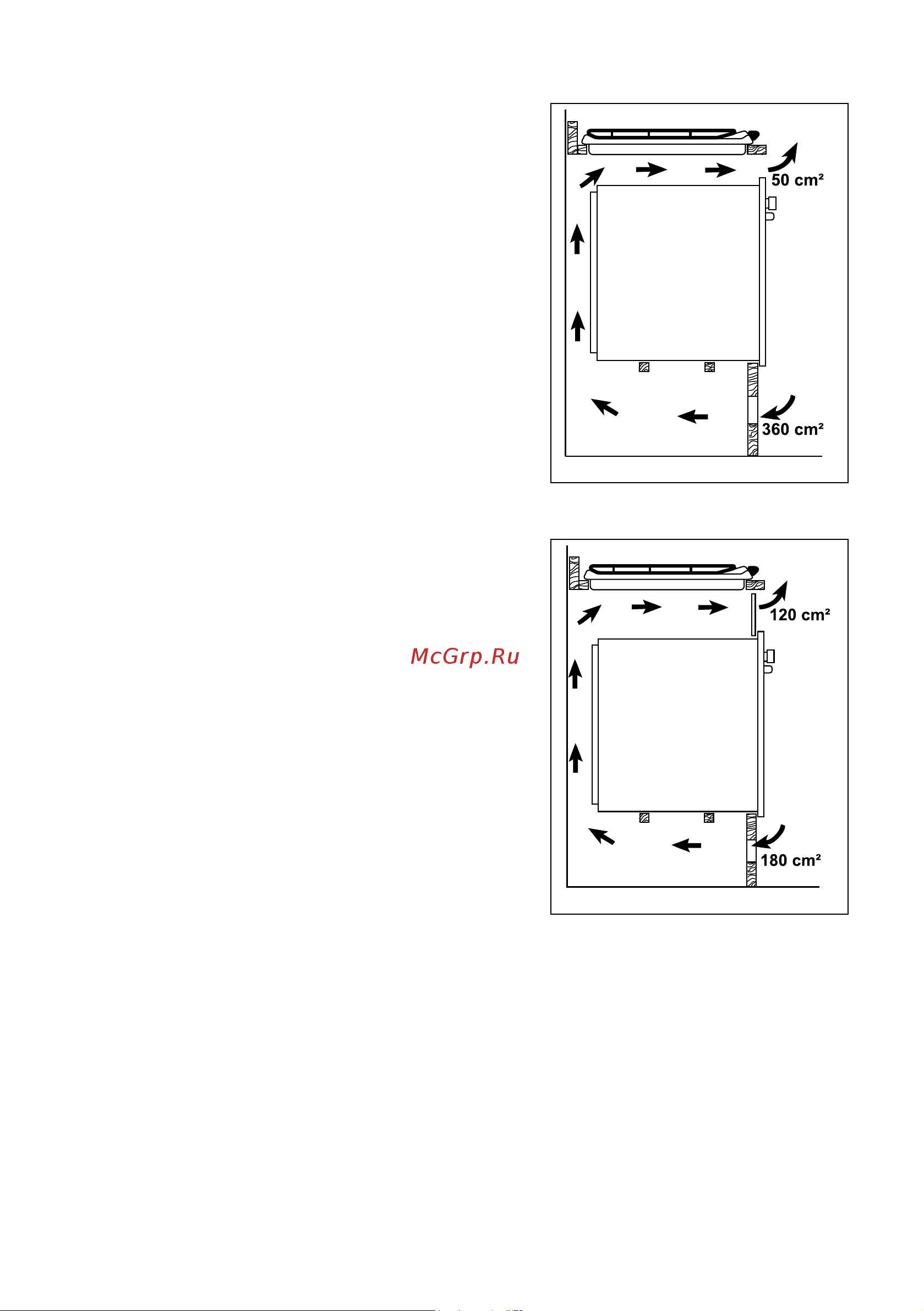 Electrolux EHG 6835 W [67/76] Na osnovni element pokućstva s pećnicom