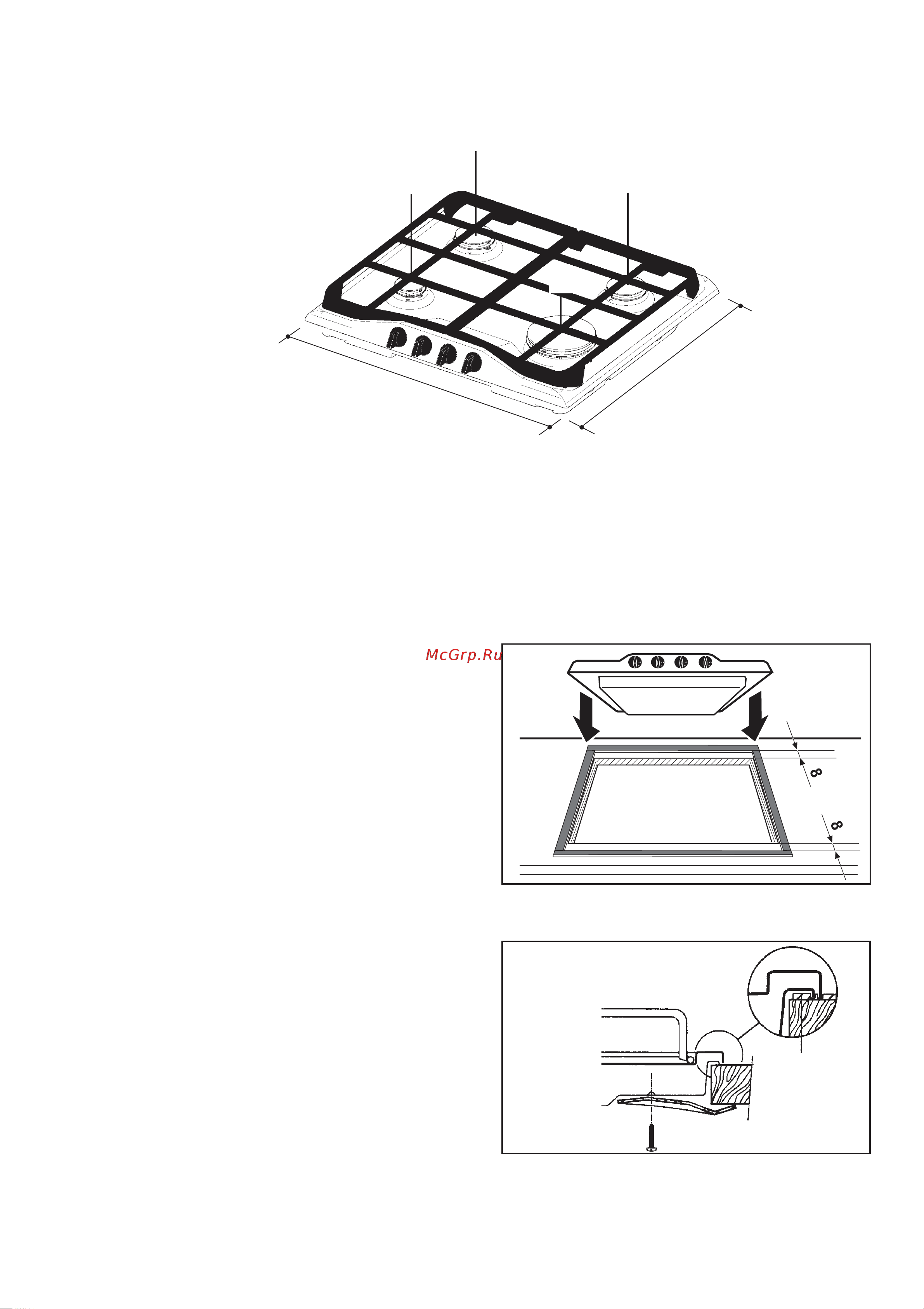 Electrolux EHG 6760 X [9/13] Òàíîâêà â êóõîííîé ìåáåëè