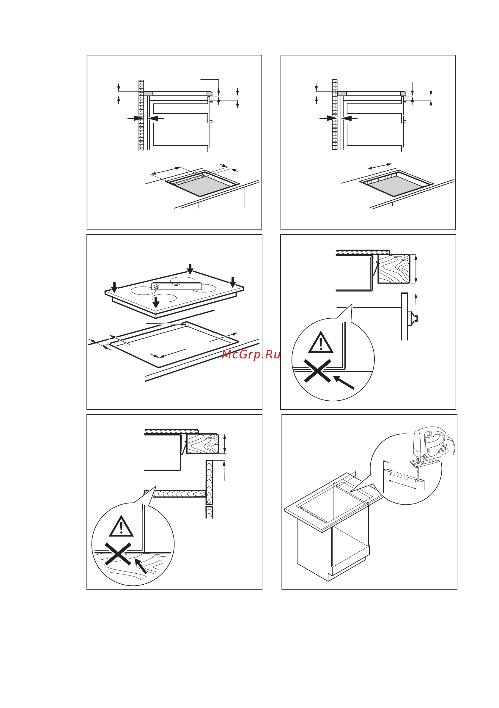 Electrolux EHI 9855 HFK [23/52] Min 55mm