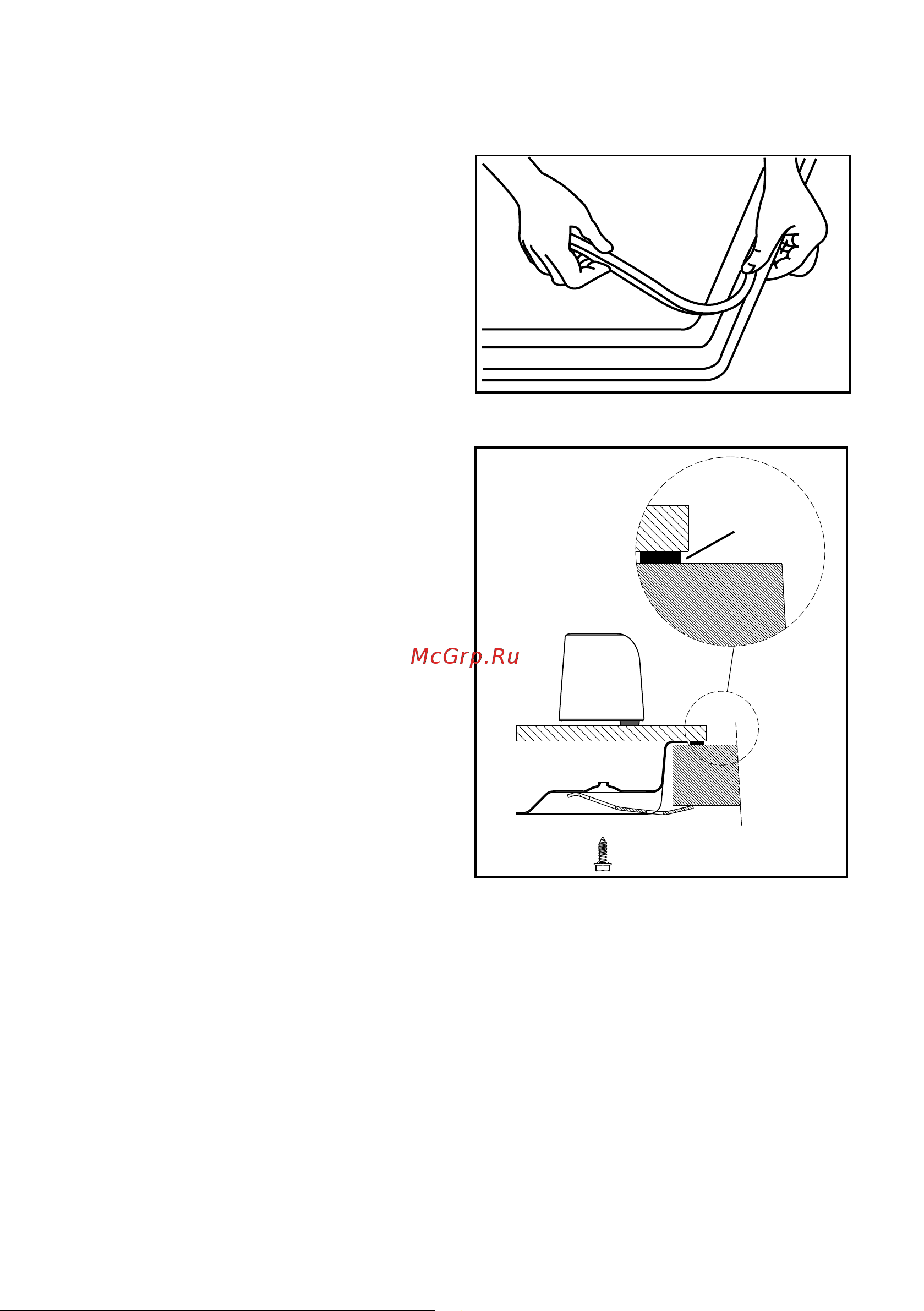 Electrolux EHT 60435 X [21/24] Установка в вырез в рабочем столе
