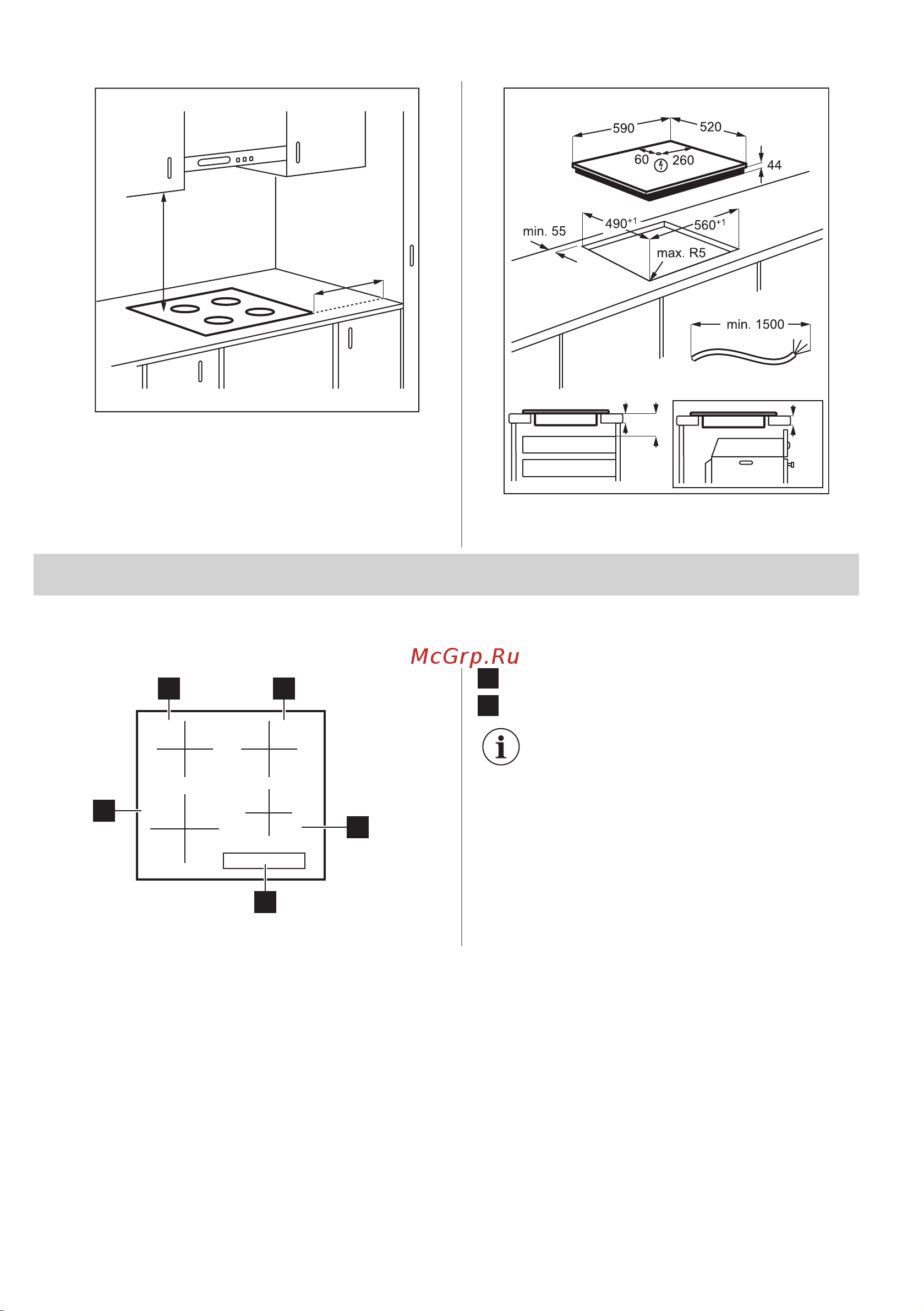 Zanussi IPZS 6452 KC [8/48] Функциональные элементы варочной поверхности