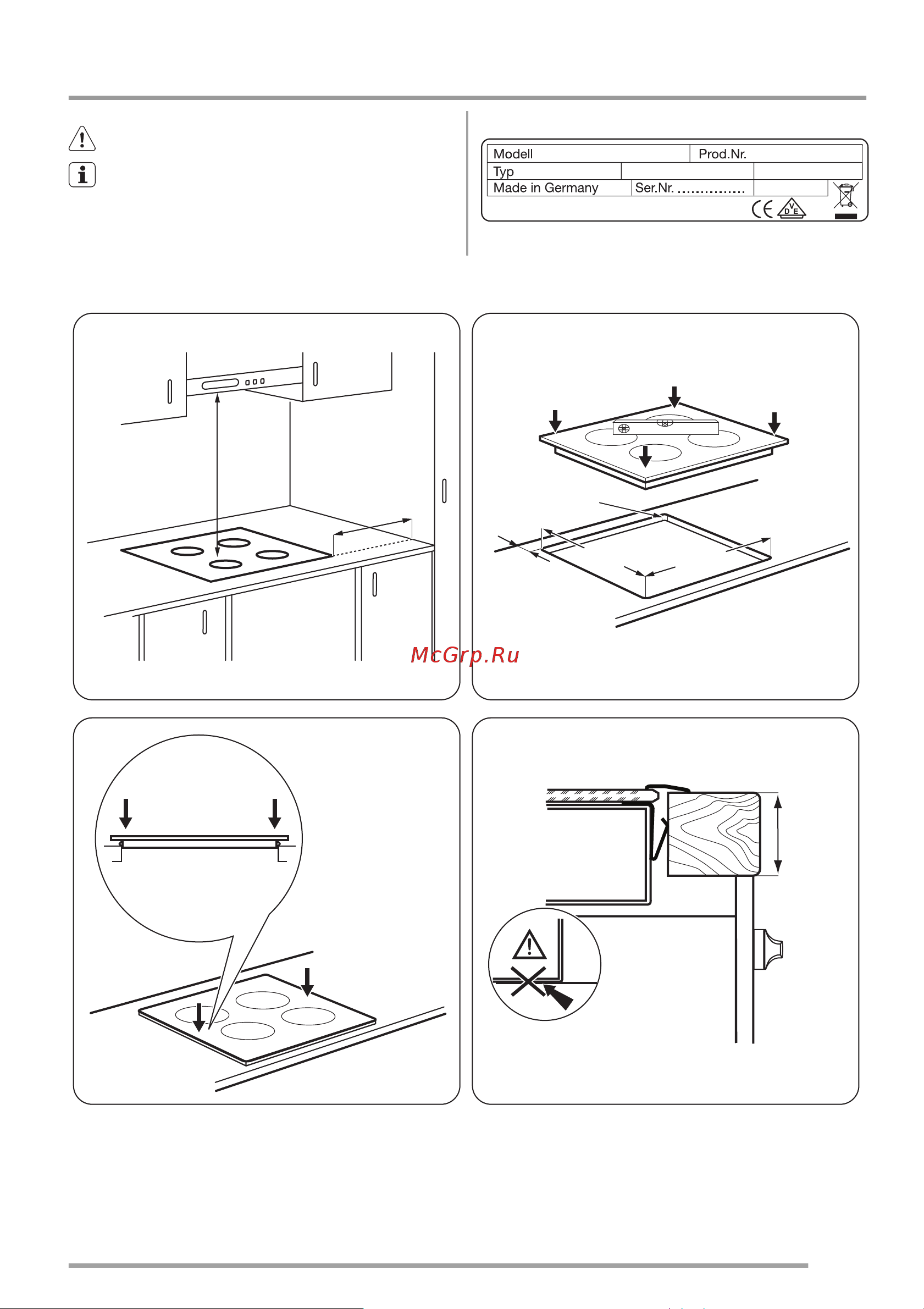 Zanussi ZEV 6041 XBA [21/32] Įrengimas