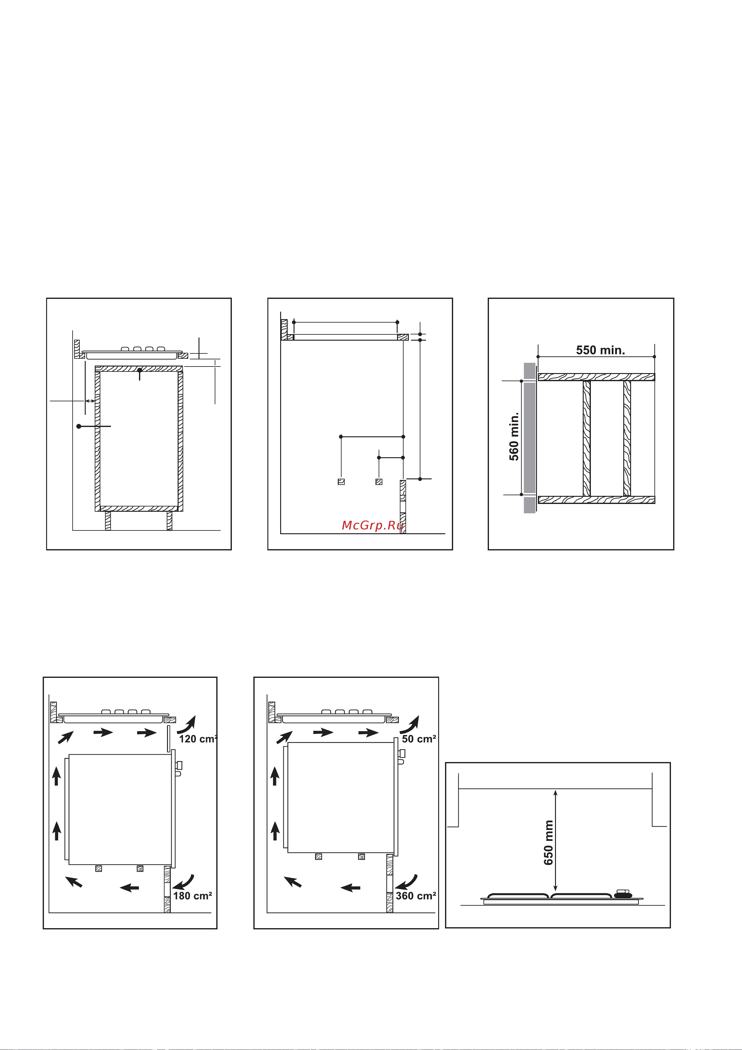 Zanussi ZXL 636 [21/24] Варианты встраивания