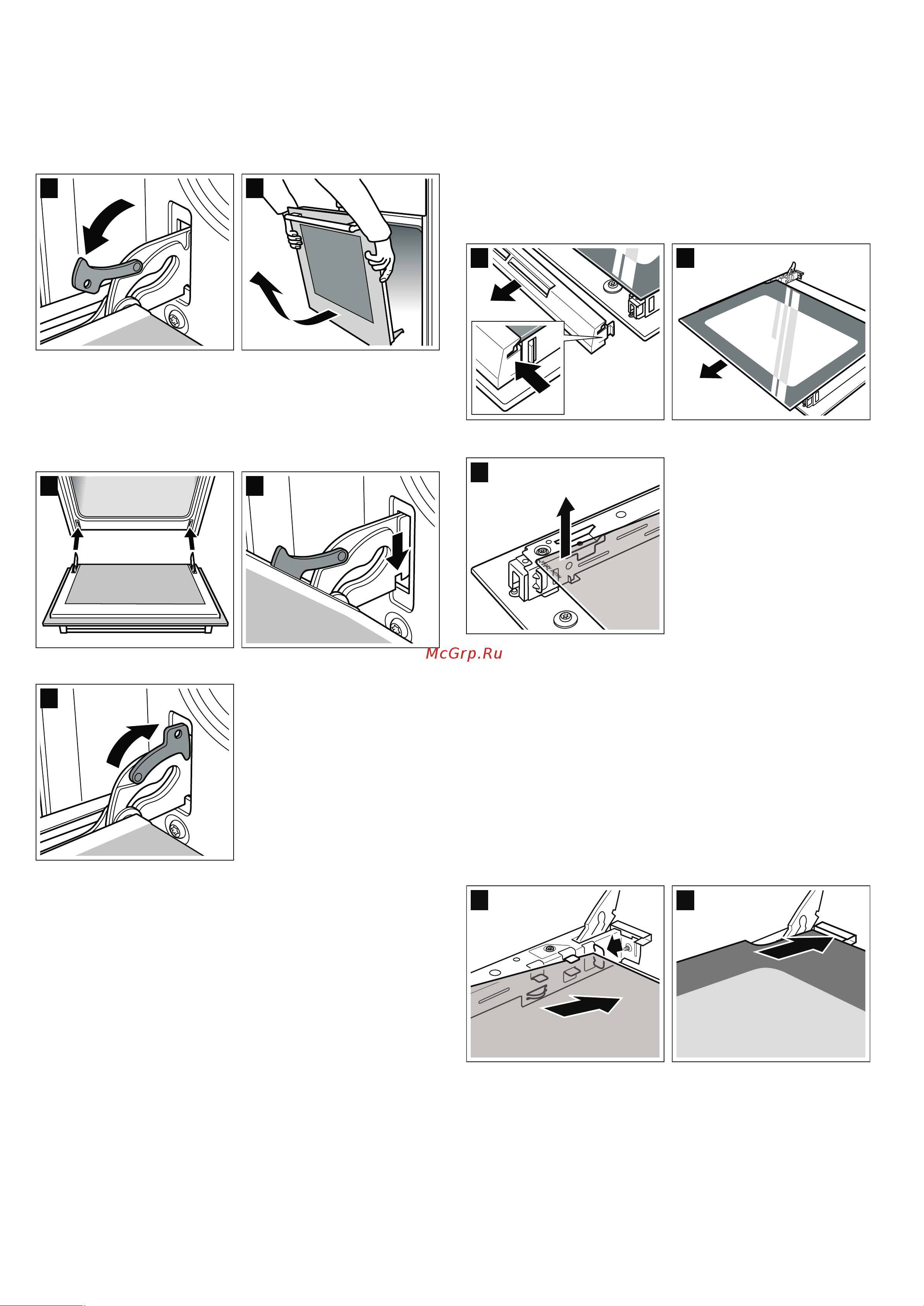 Bosch HBN331W0Q [11/60] Removing and installing the door panels