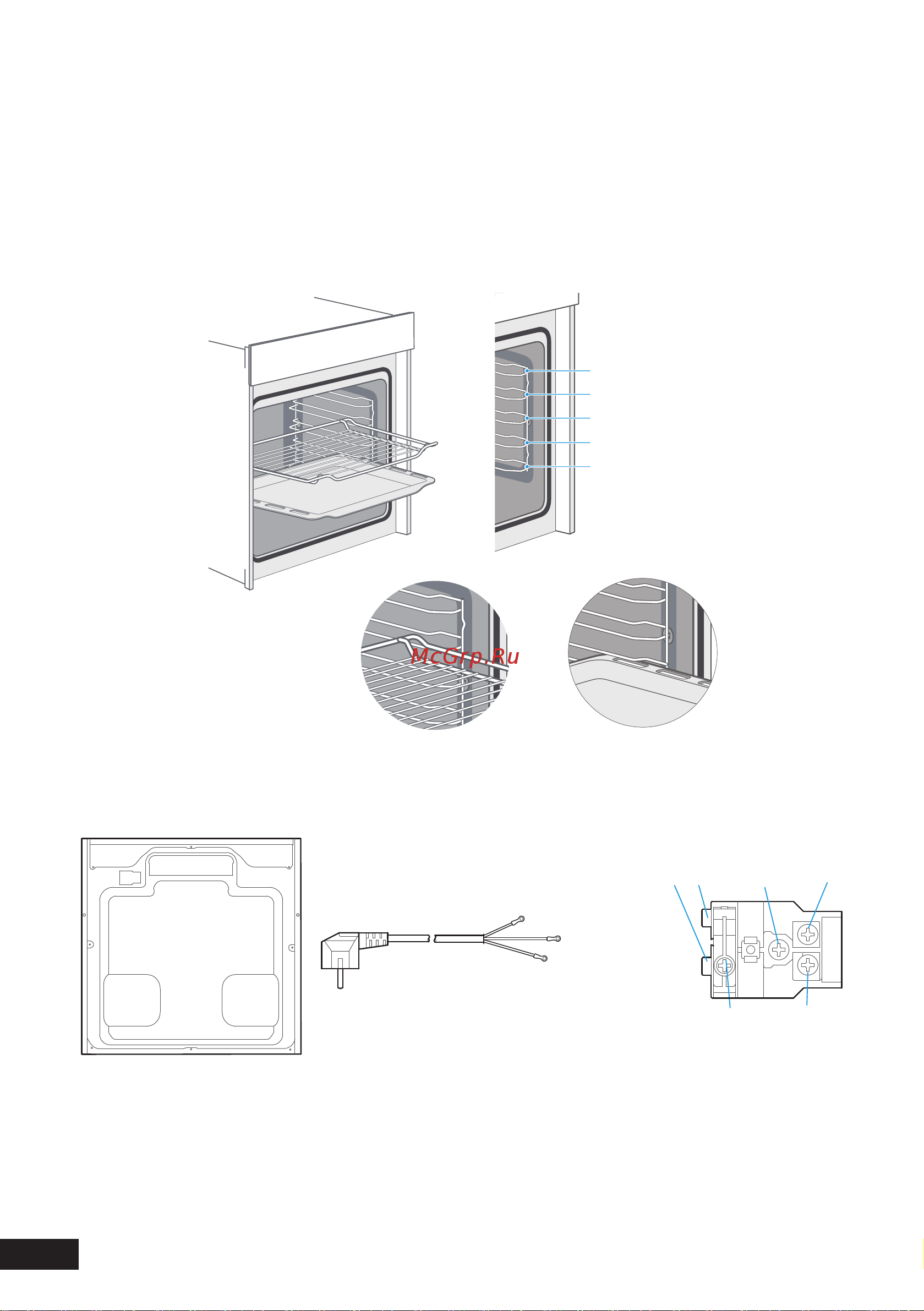 DEXP 3M70HCS [10/32] Подключение духового шкафа к электросети