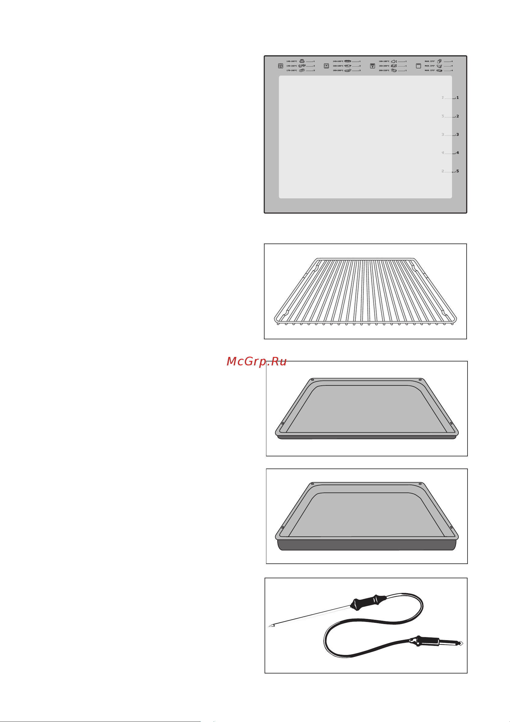 Electrolux EOB 64100 A [9/72] Ïðèíàäëåæíîñòè äóõîâîãî øêàôà