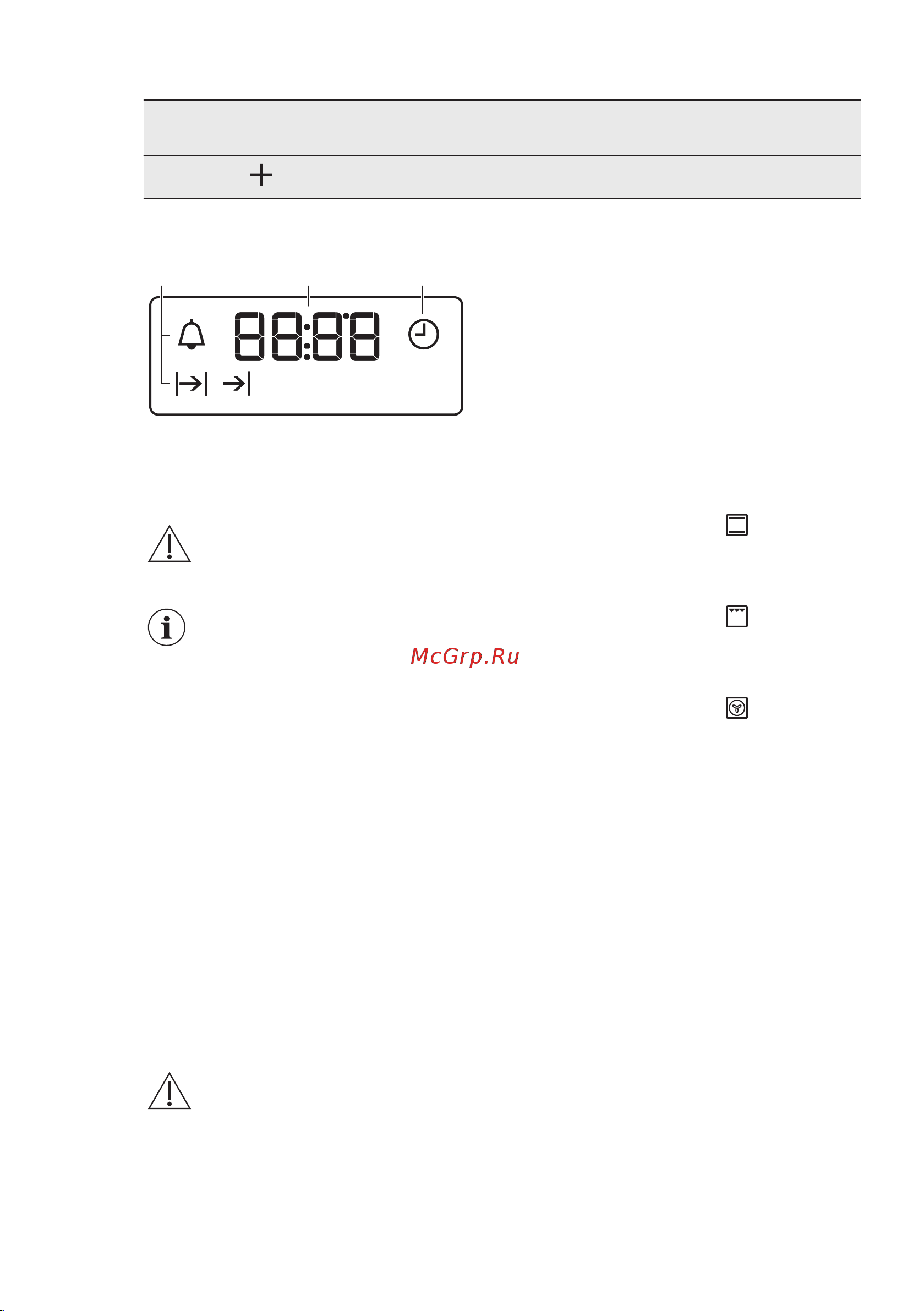 Electrolux OCF5E50Z [43/68] Дисплей