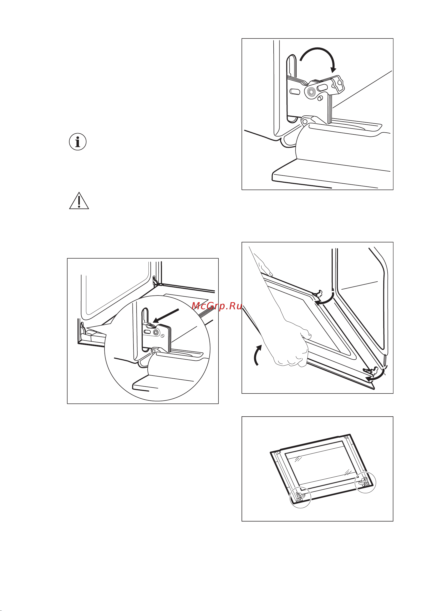 Electrolux OKH5E40X [57/64] Зняття та встановлення дверцят