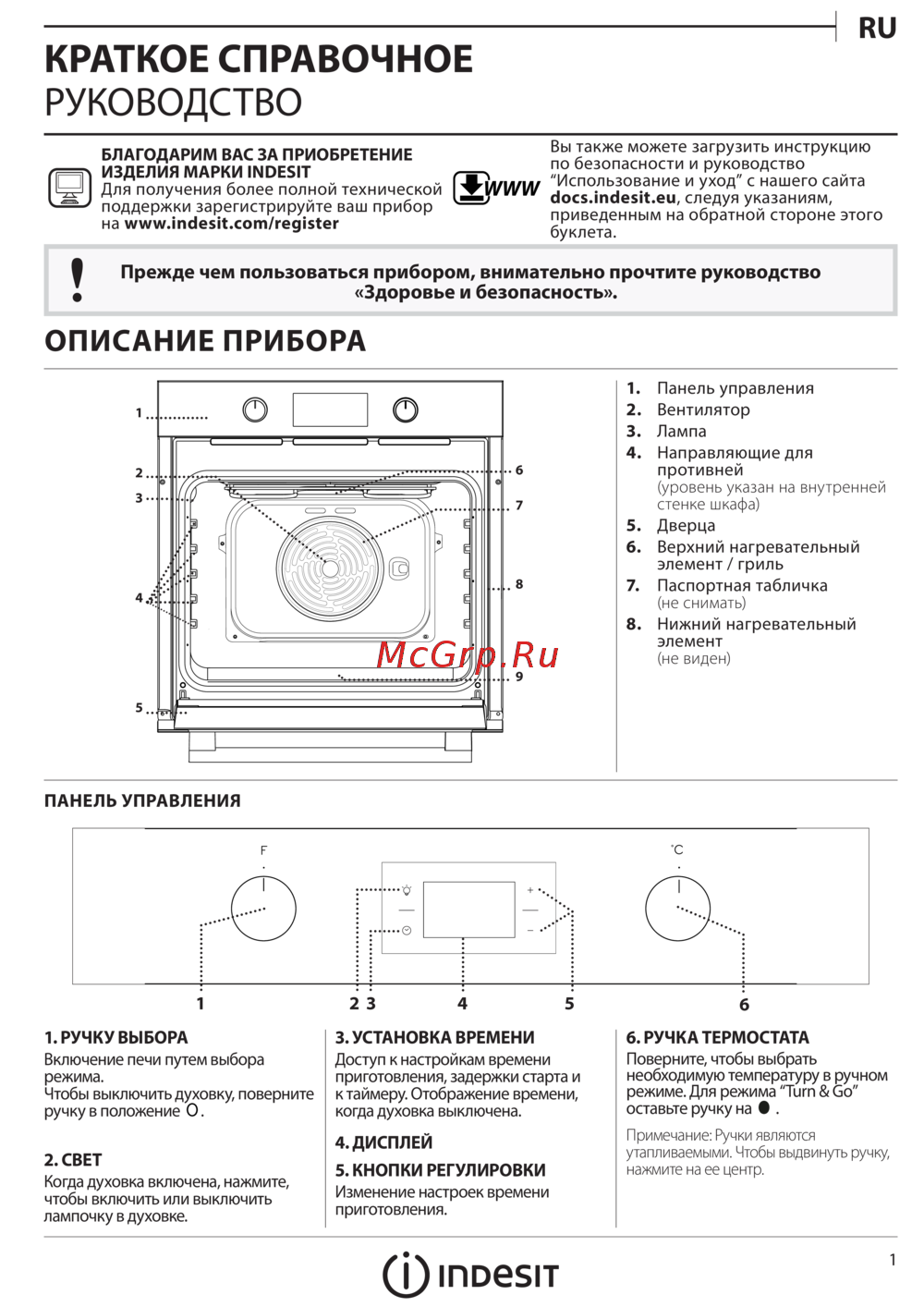 Indesit IFW 5844 JH IX Руководство по эксплуатации