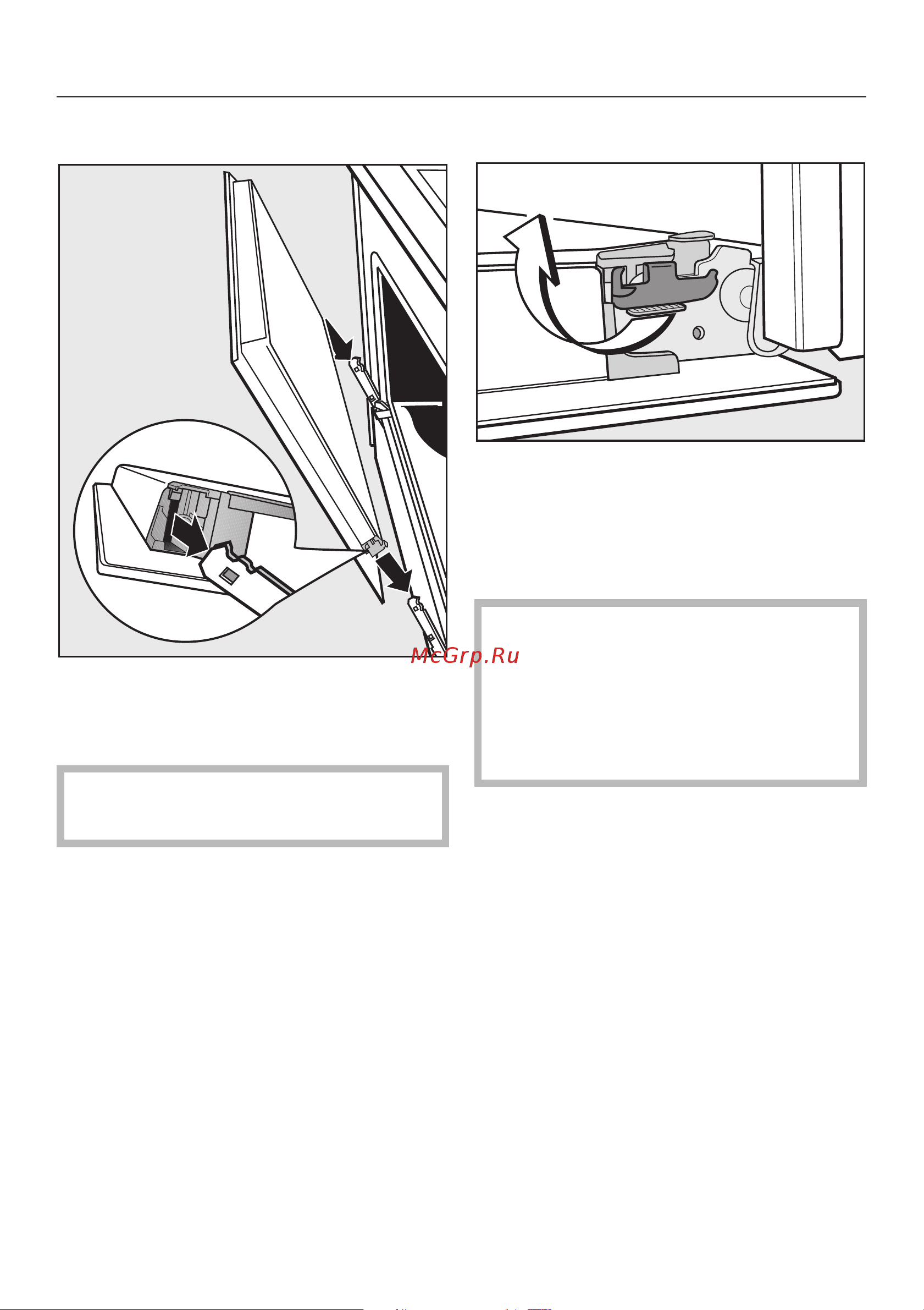 Miele H 4700 B [59/76] Óñòàíîâêà äâåðöû 59