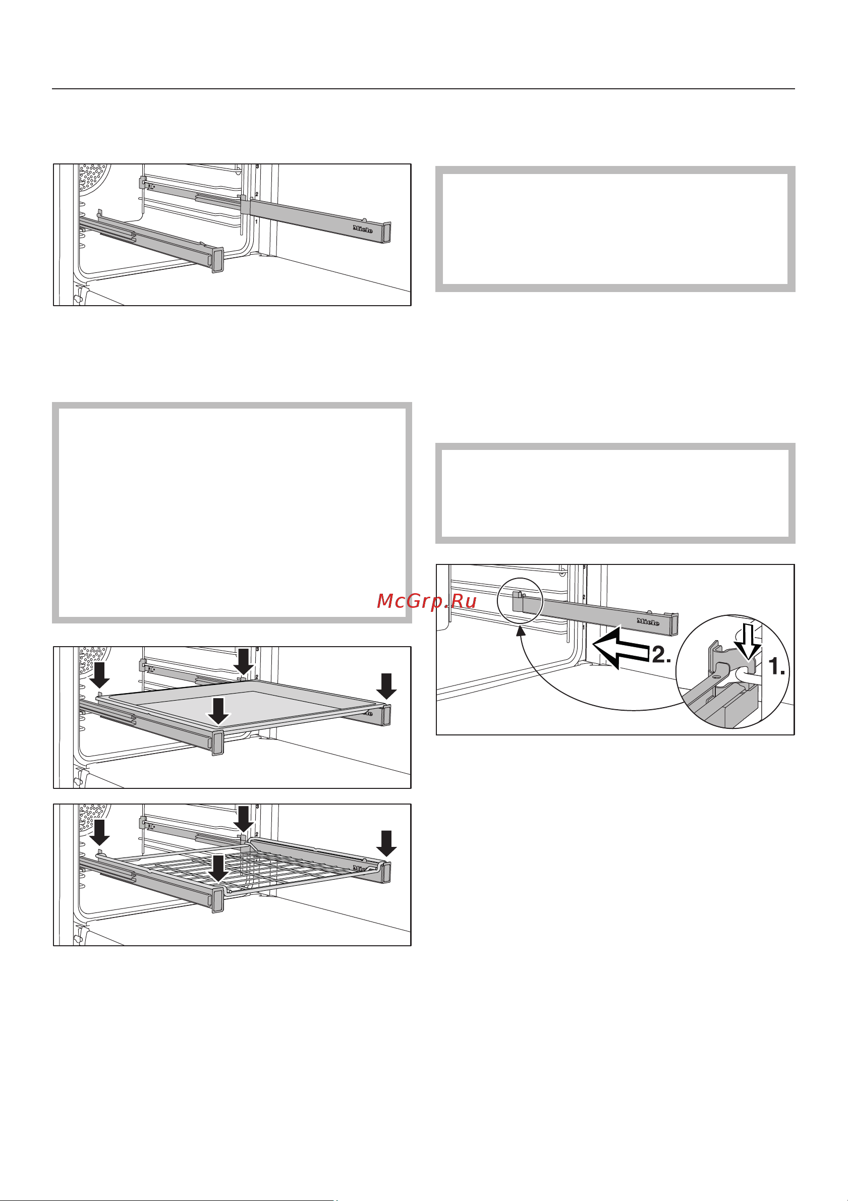 Miele H 6461 B [30/136] Óñòàíîâêà è äåìîíòàæ íàïðàâëÿþùèõ flexiclip 30