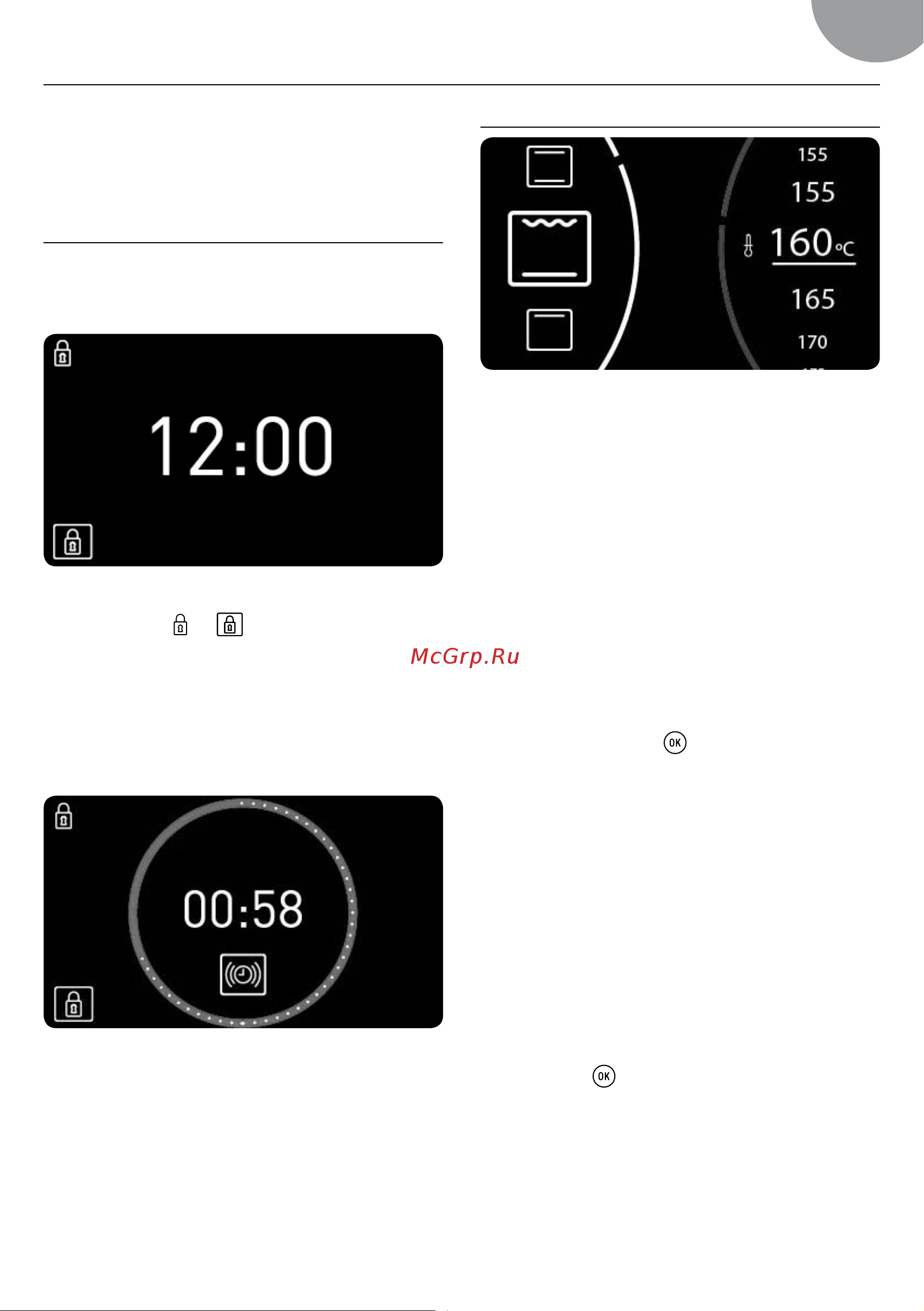 Teka HLB 8600 Night River Black [5/20] Описание экрана управления