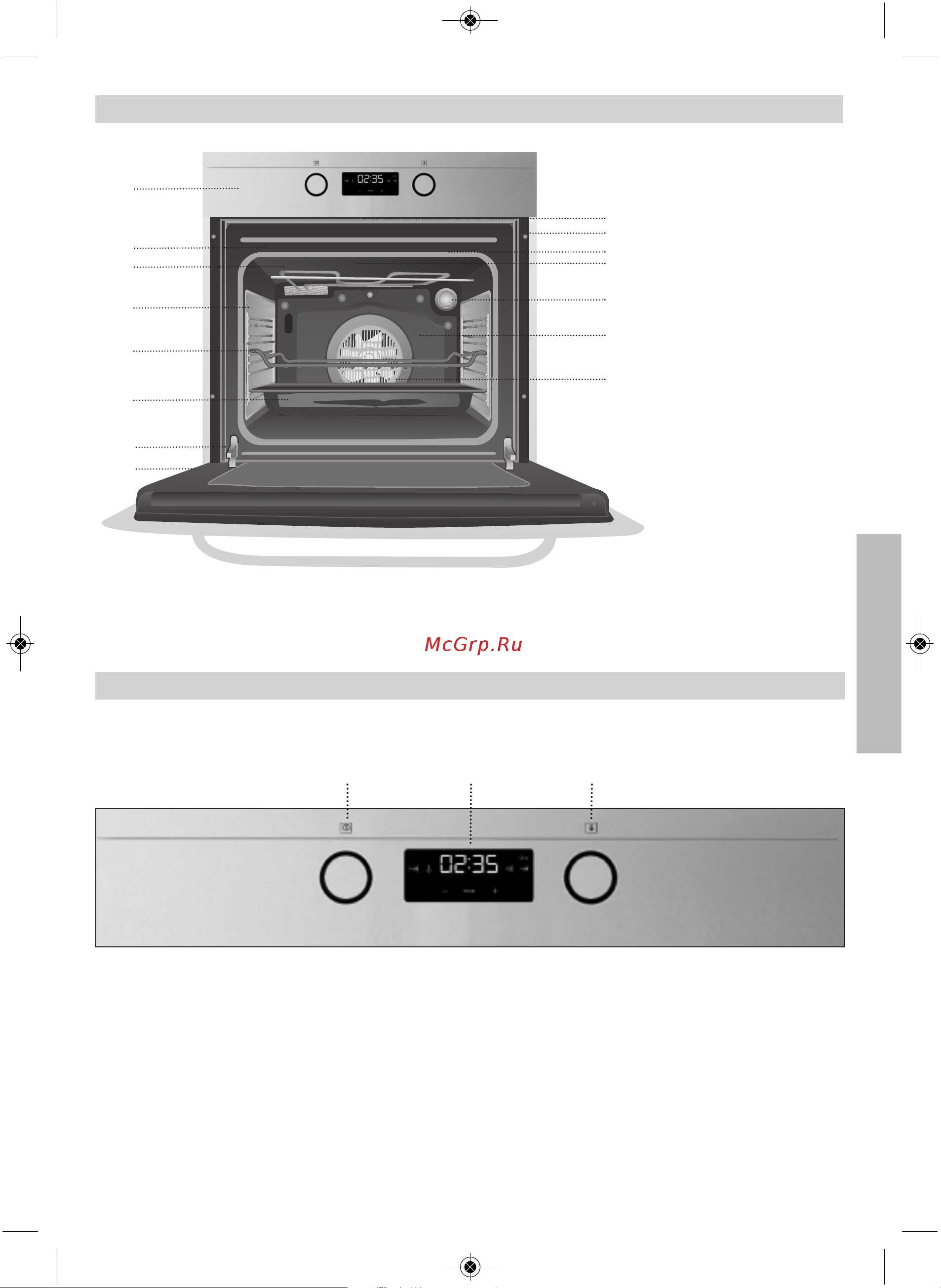 Teka HO 725 INOX [2/7] Панель управления