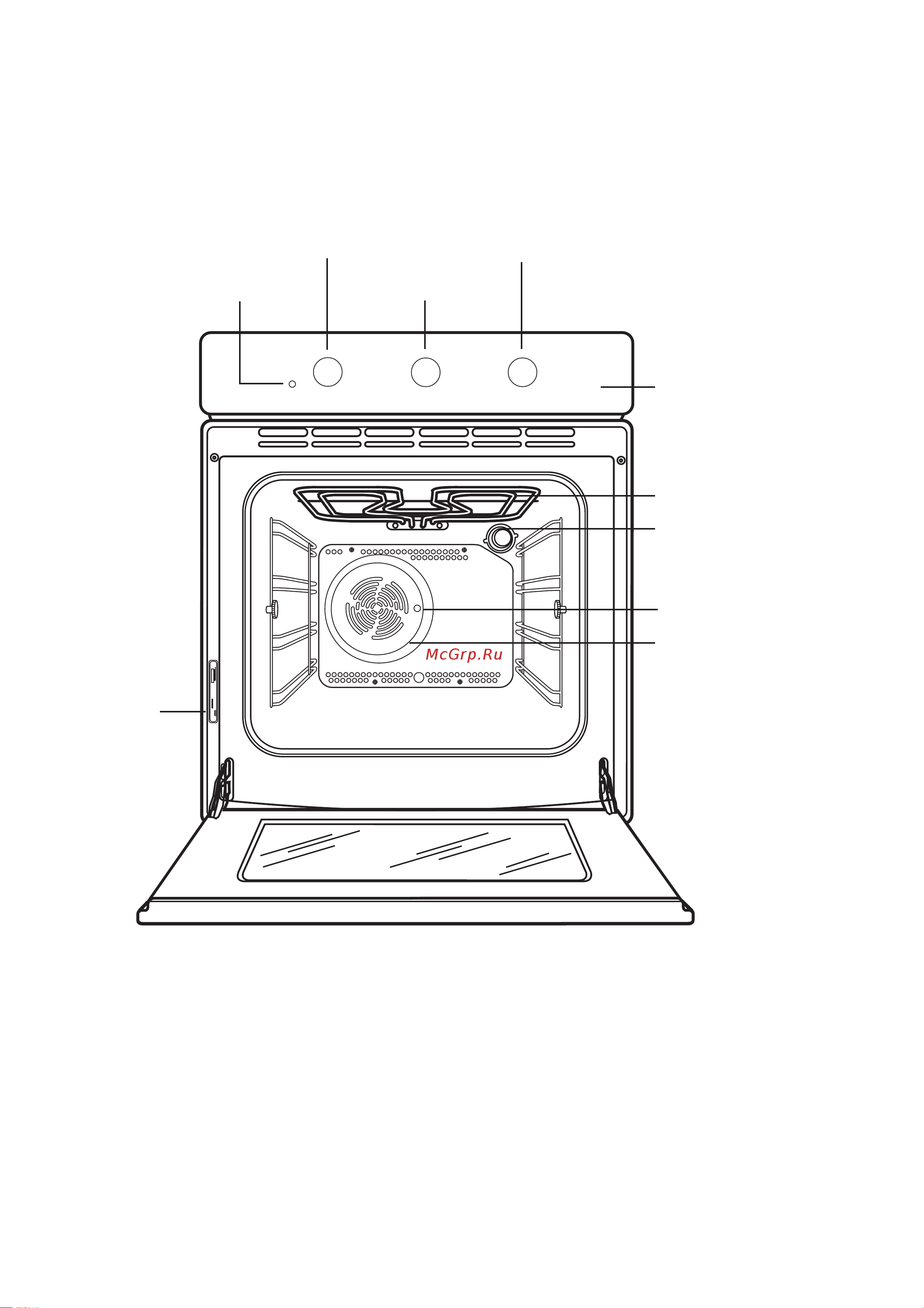 Zanussi ZOB 691 N [4/19] Описание духового шкафа