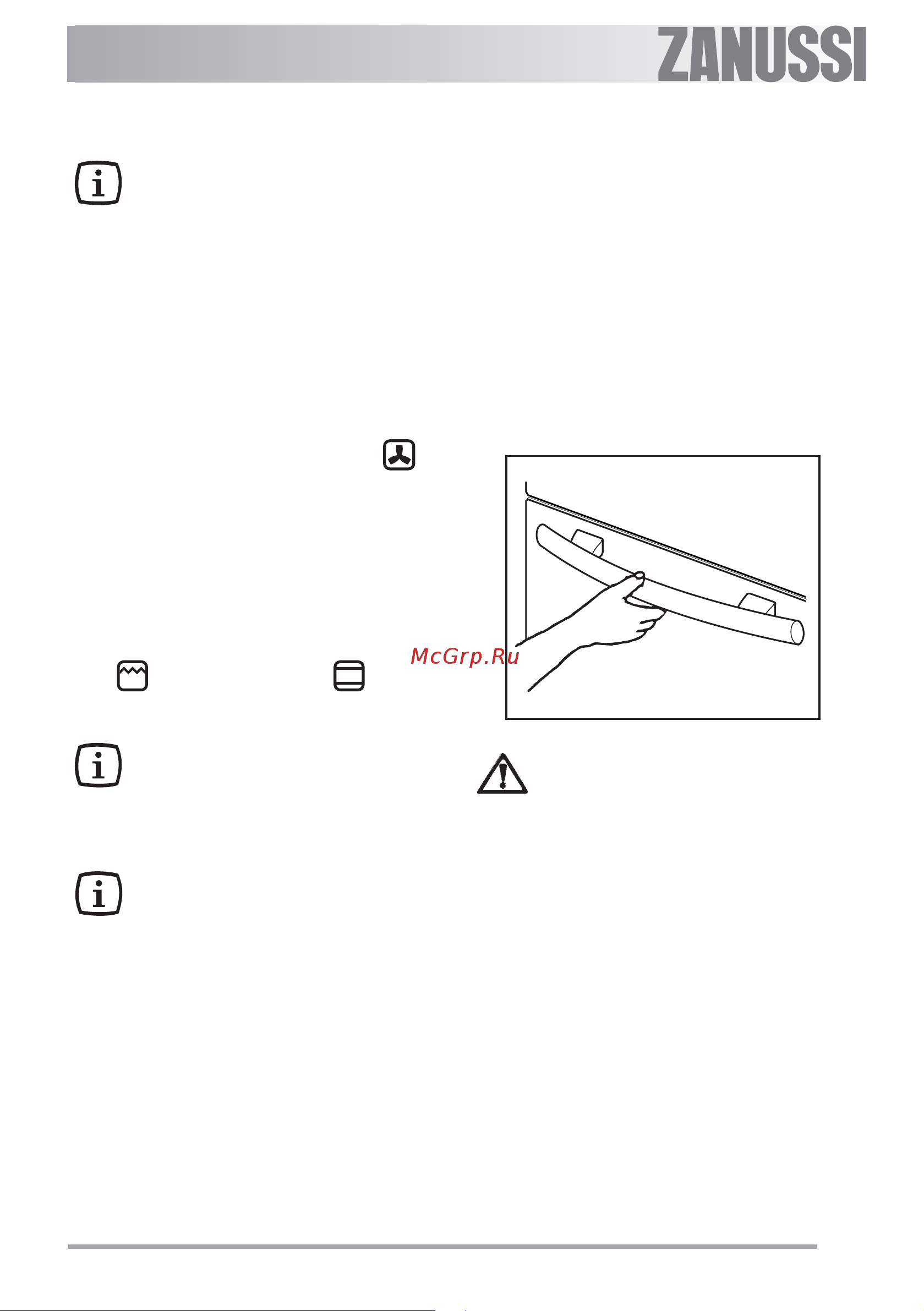 Zanussi ZOU 481 N (X) [11/72] Než začnete troubu používat