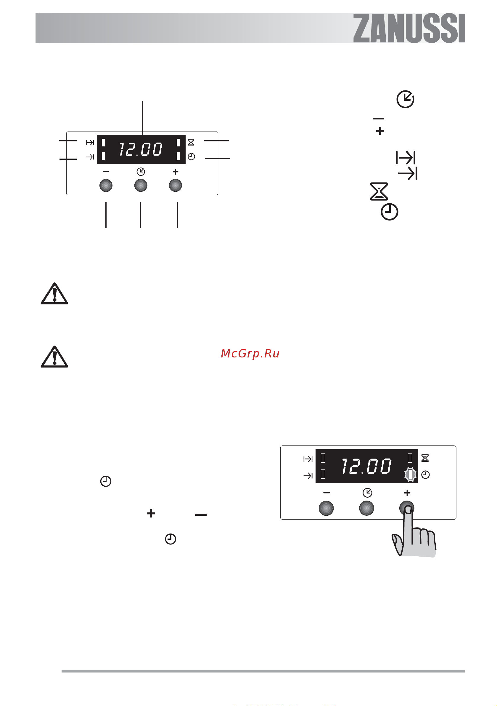 Zanussi ZOU 481 N (X) [12/72] Elektronický programátor