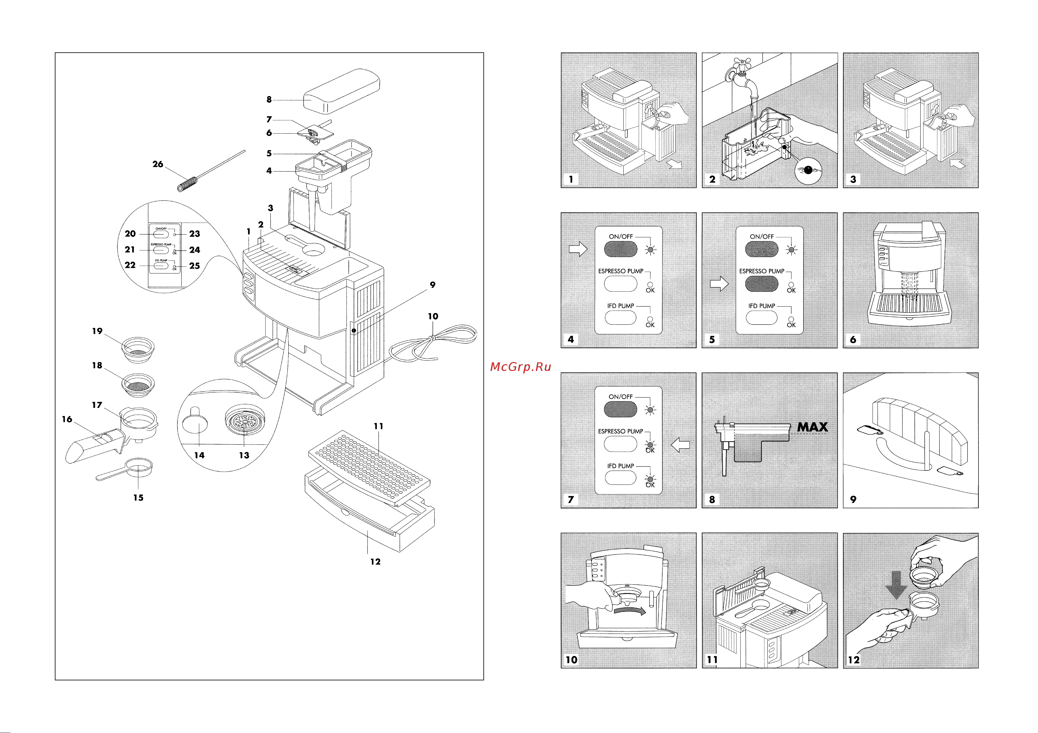 Delonghi BAR M100_BAR M110_BAR M200 Руководство по эксплуатации онлайн [2/7] 726910
