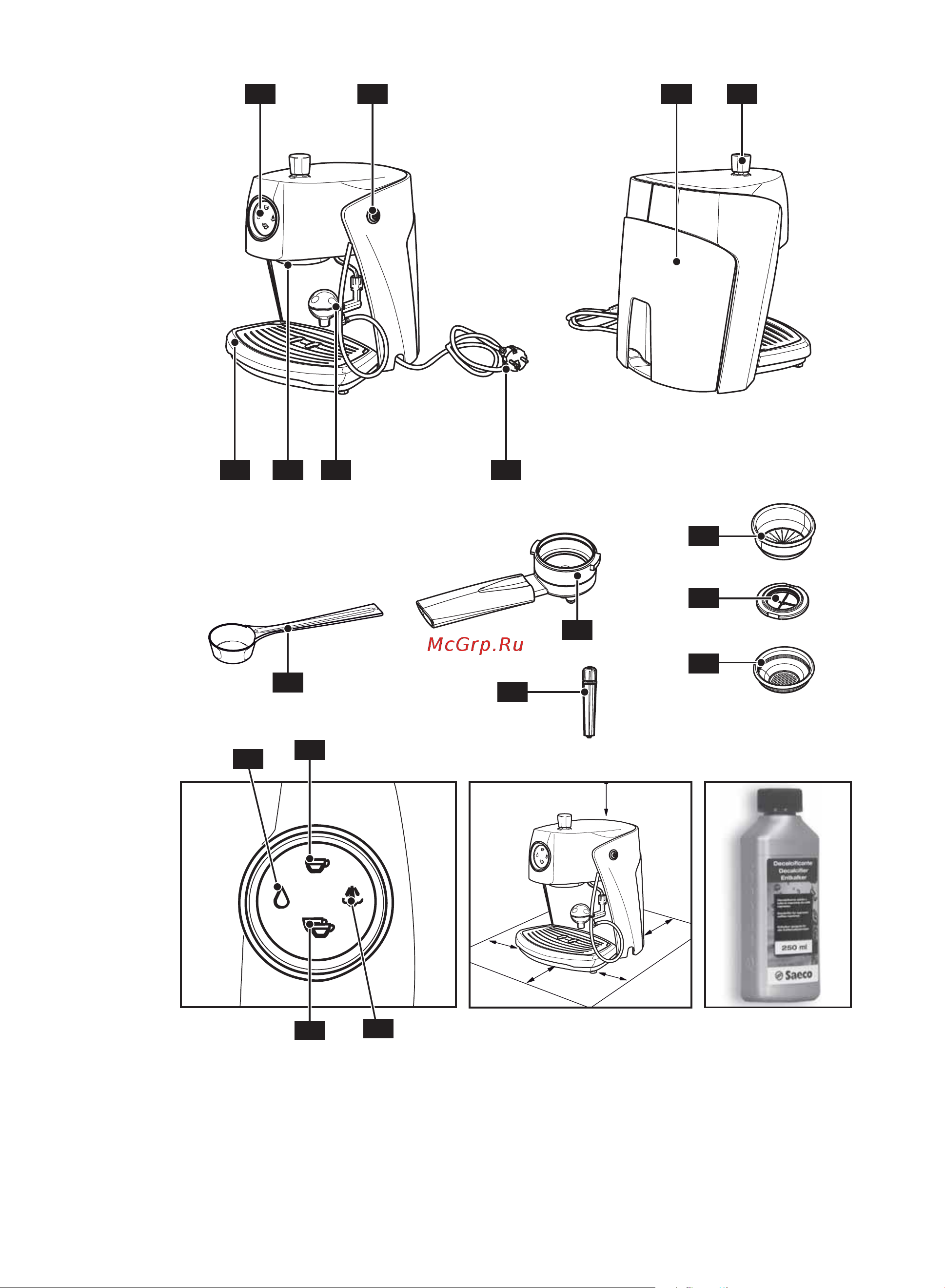 Philips RI9357 Saeco Nina Руководство по эксплуатации онлайн [2/22] 727006