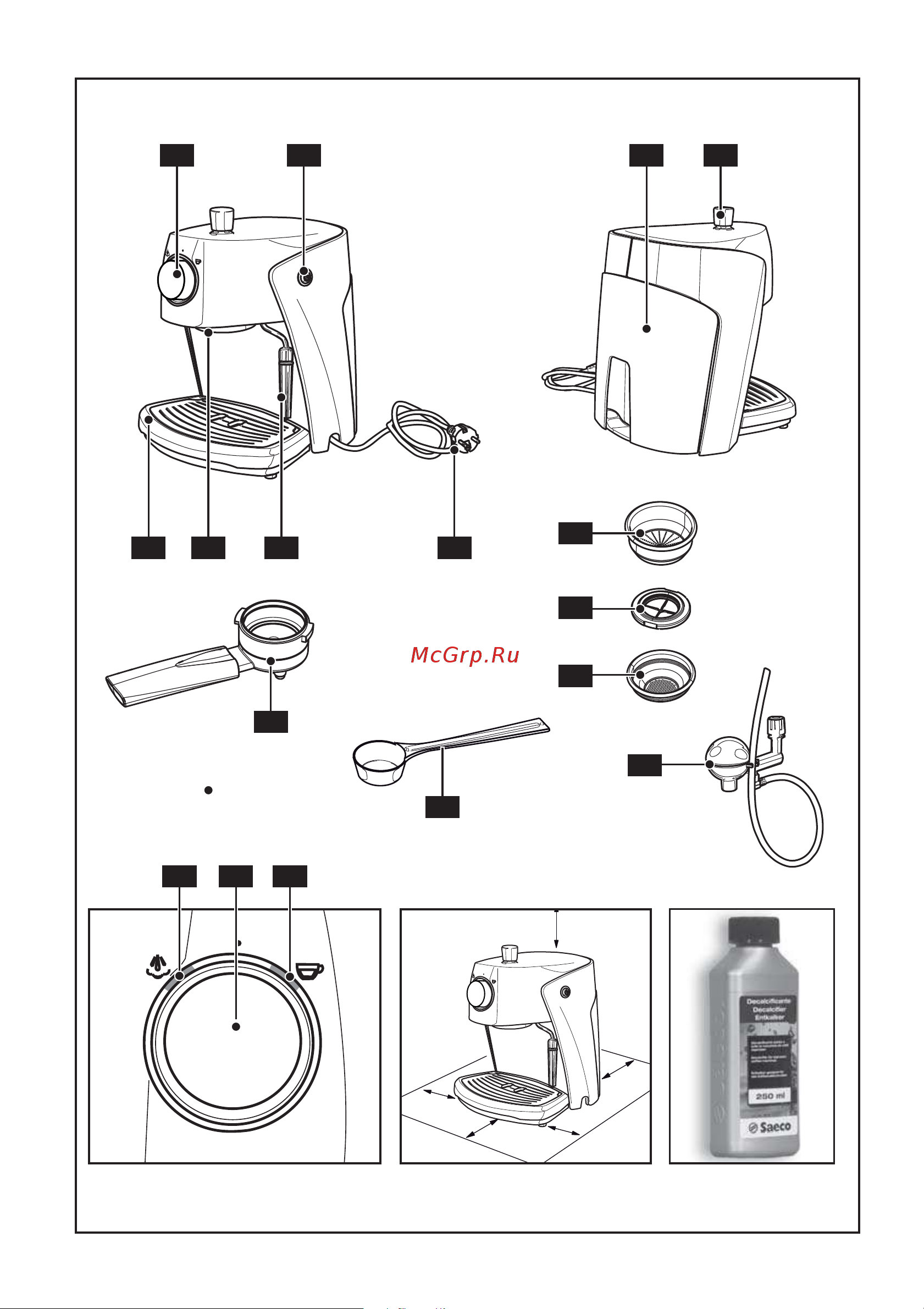 Saeco Nina Plus cappucino Руководство по эксплуатации онлайн [2/20] 727036