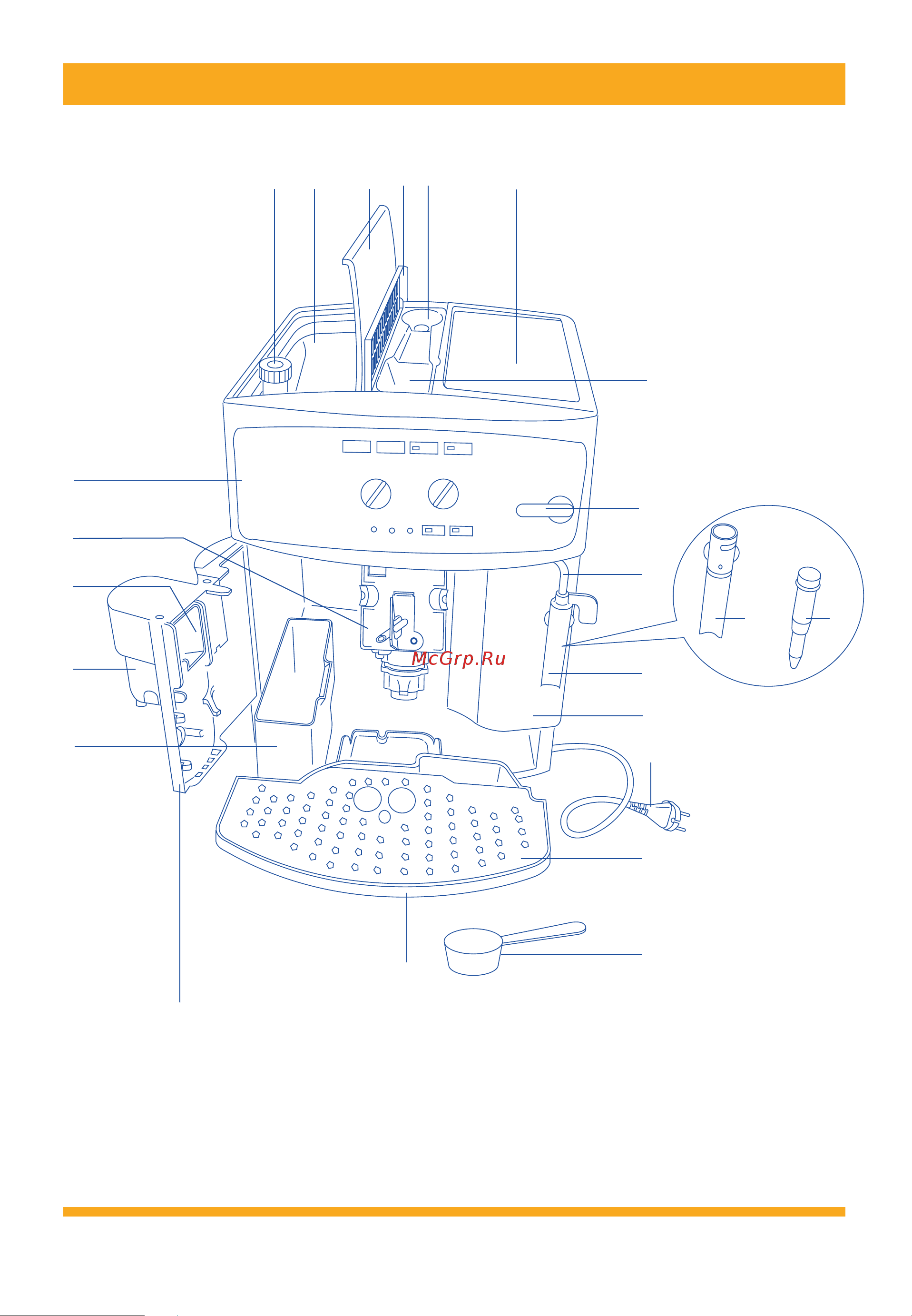 Delonghi ESAM 2200 Magnifica Руководство по эксплуатации онлайн [2/19] 727105