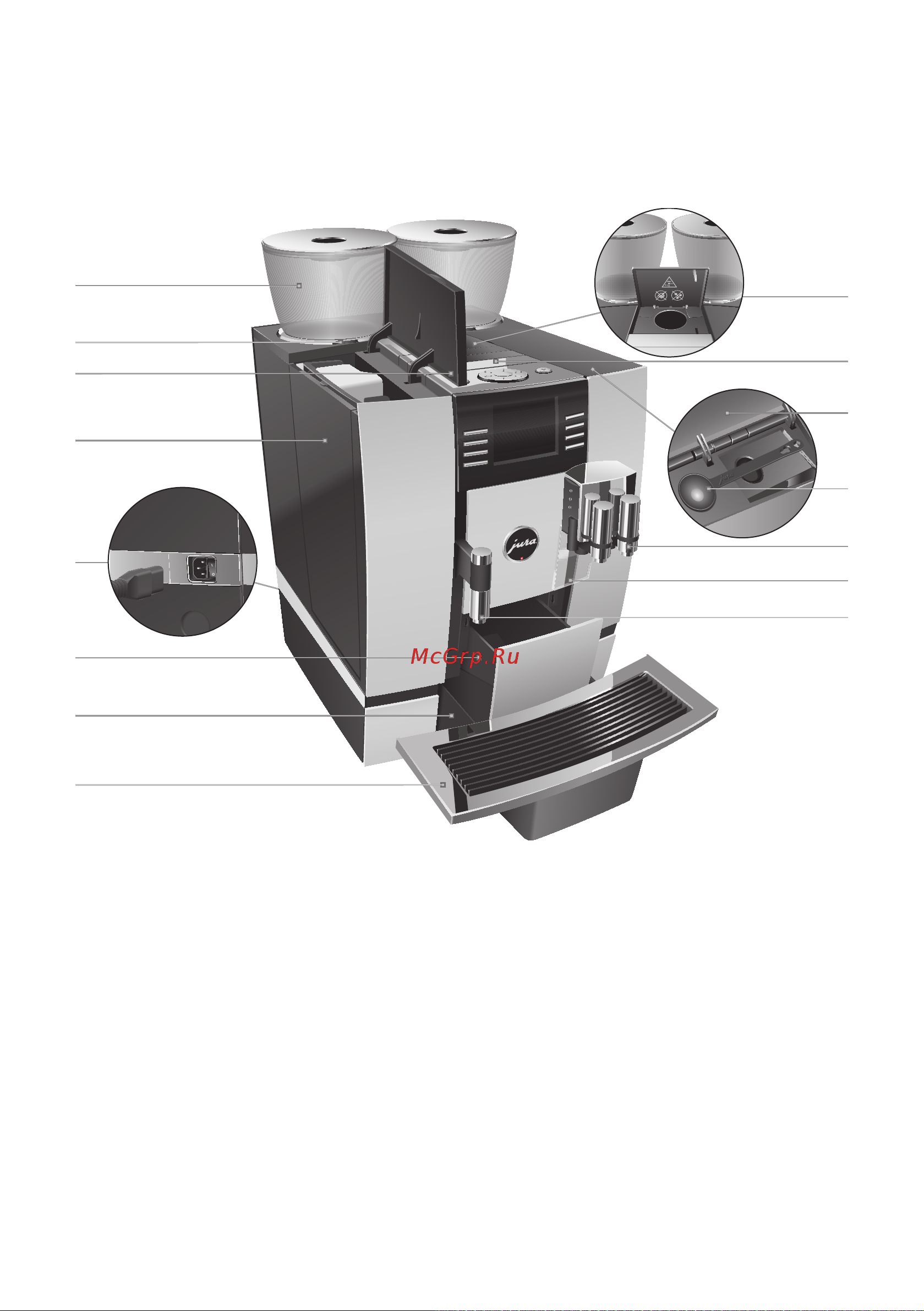 Jura GIGA X7c Professional [4/68] Элементы управления