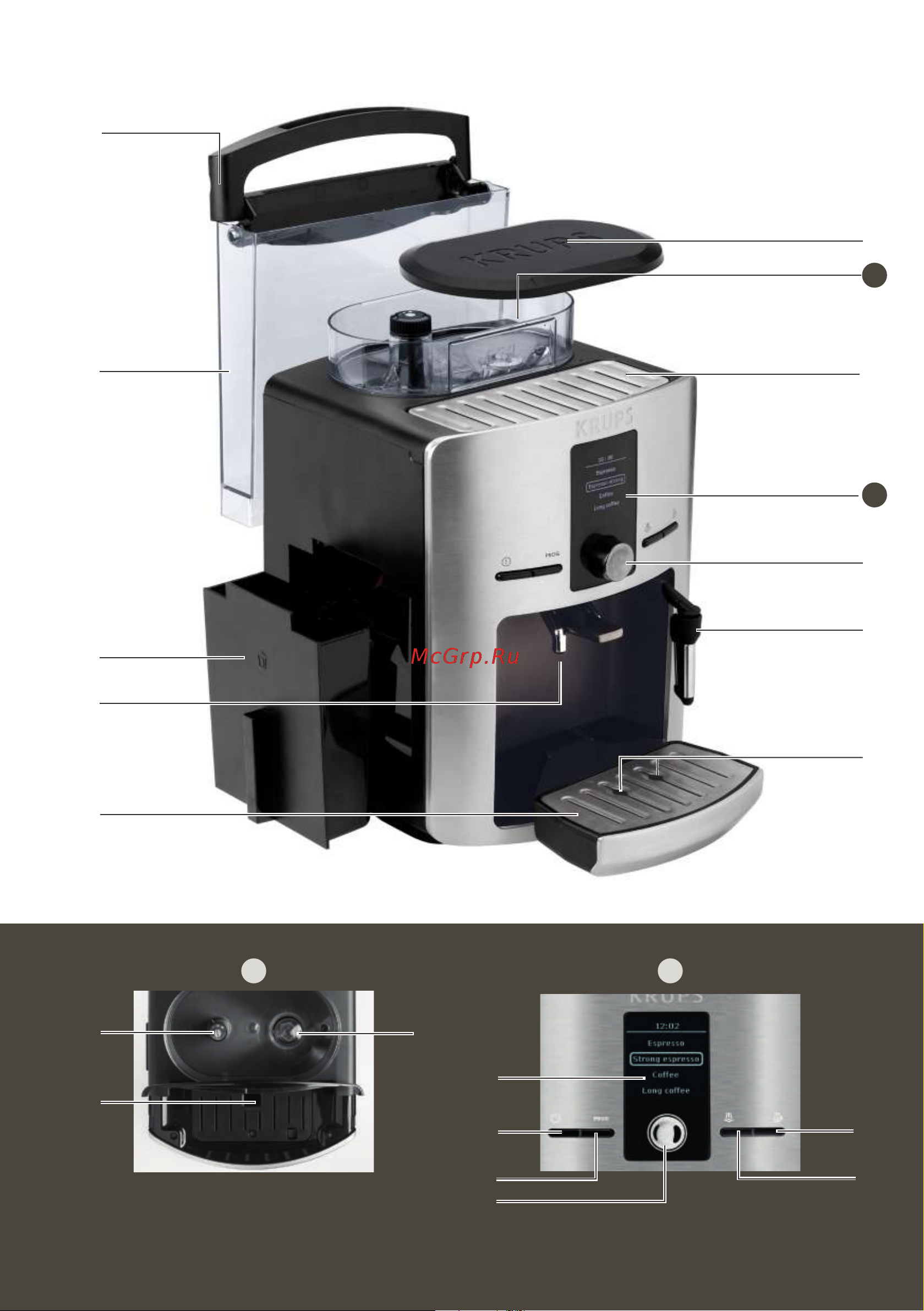 Krups EA826E30 Espresseria Руководство по эксплуатации онлайн [3/187] 727212