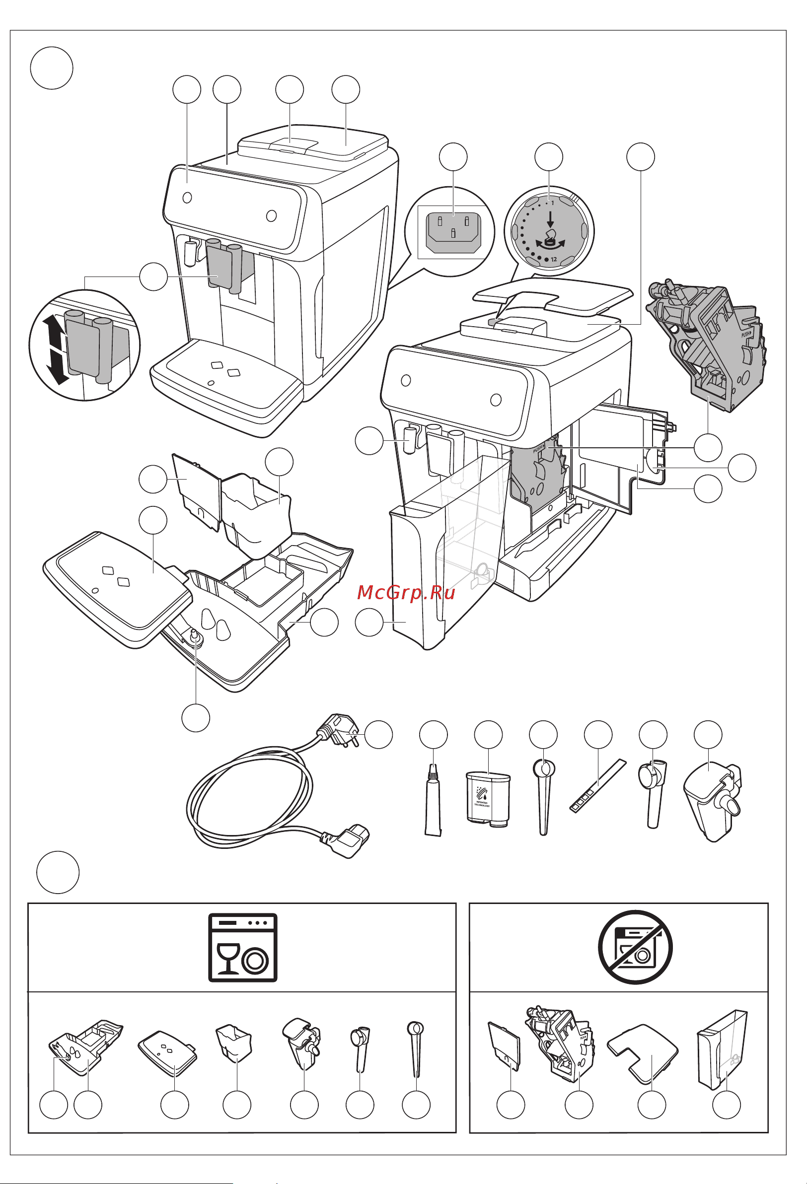 Philips EP4327 Руководство по эксплуатации онлайн [3/54] 727327