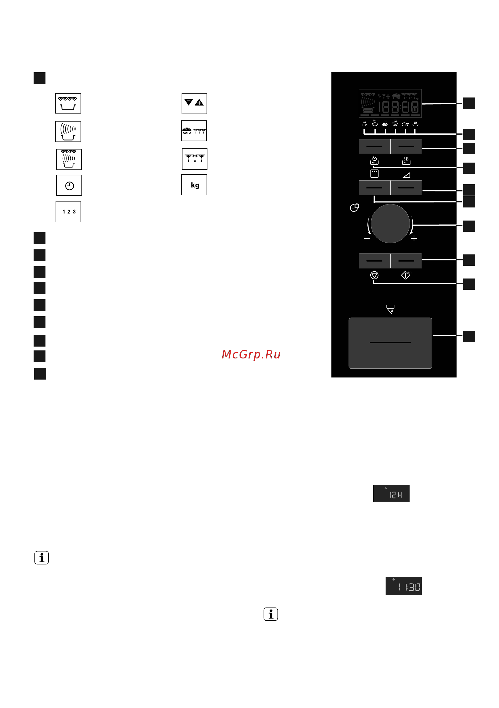 Electrolux EMS 26204 OK [8/180] Панель управления