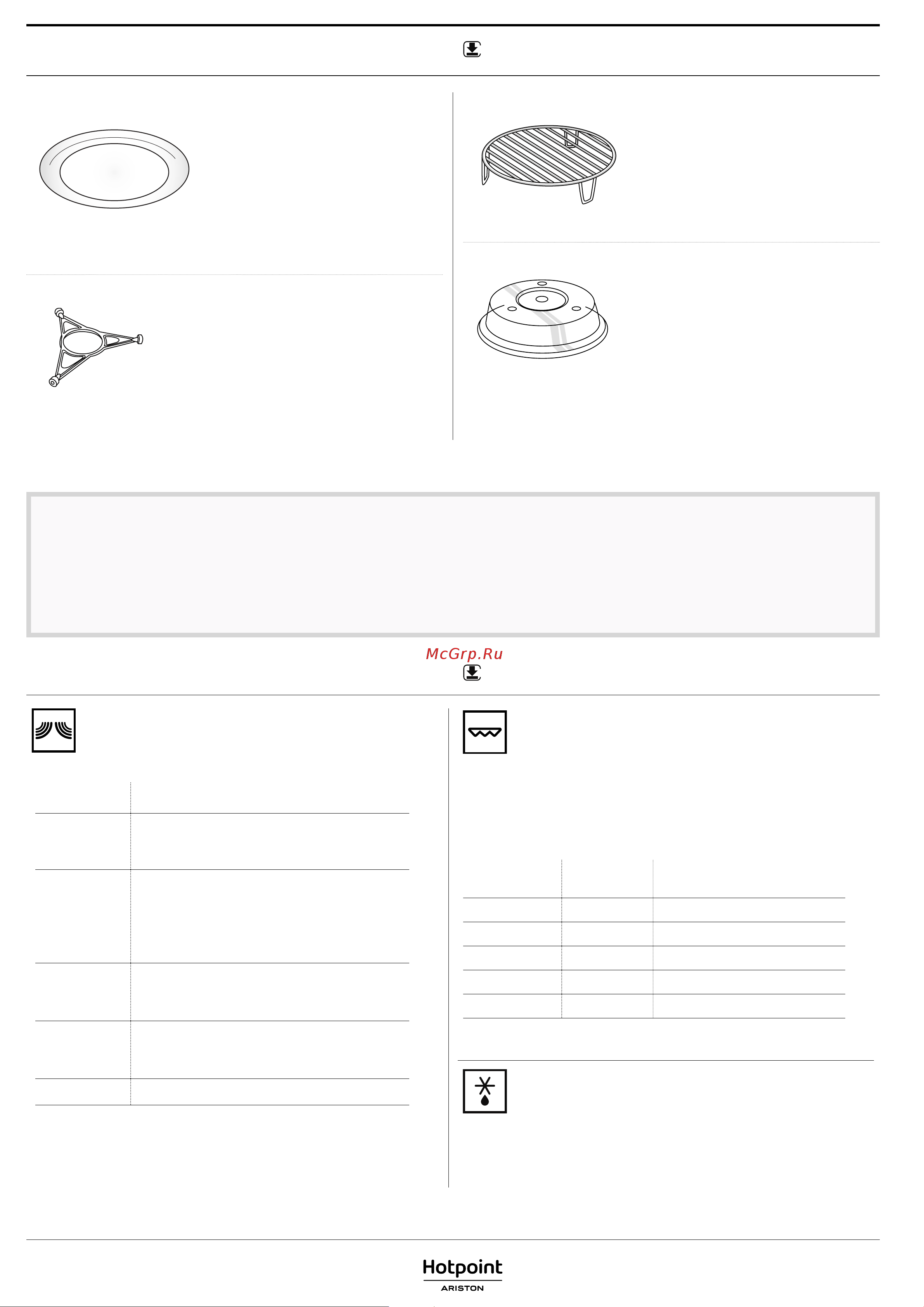 Hotpoint-Ariston MN 613 IX [2/4] Принадлежности