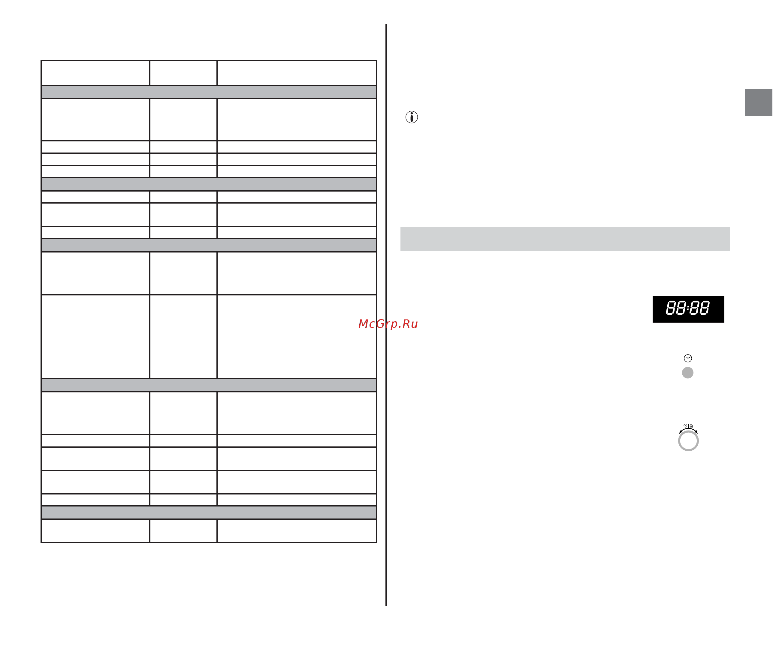 Moulinex AFM 443 Ultimys Duo Grill [24/140] Setting the time