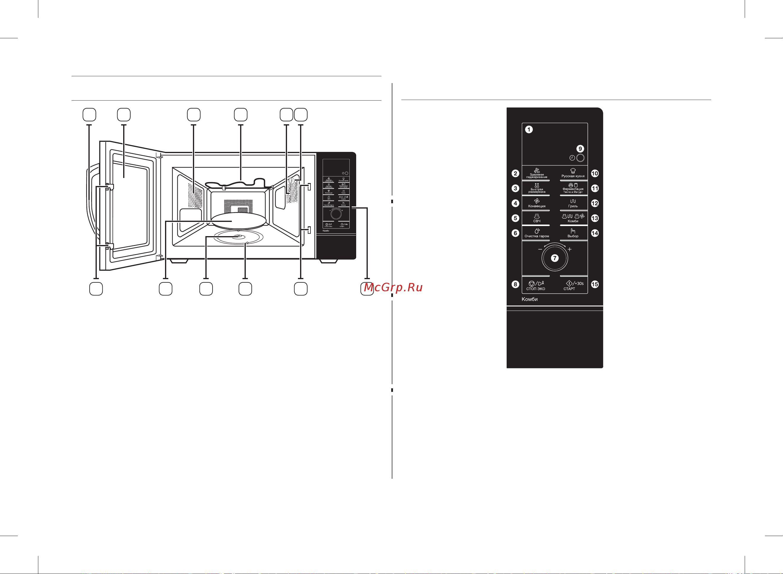 Samsung CE107MNR-B [12/43] Функции микроволновой печи
