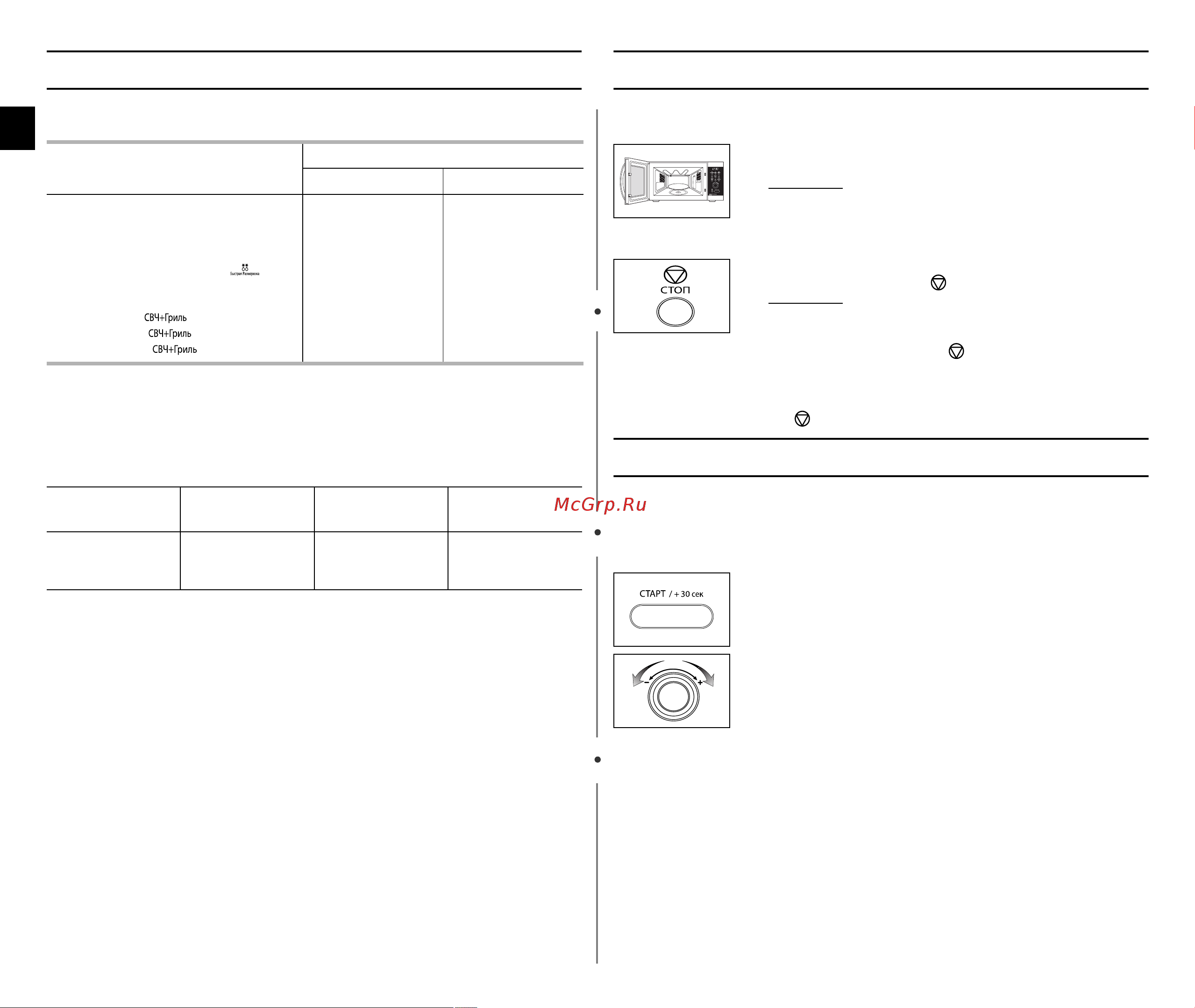 Samsung GE1072R (TR) [8/24] Вы можете остановить приготовление в любое время для того чтобы проконтролировать приготовление пищи