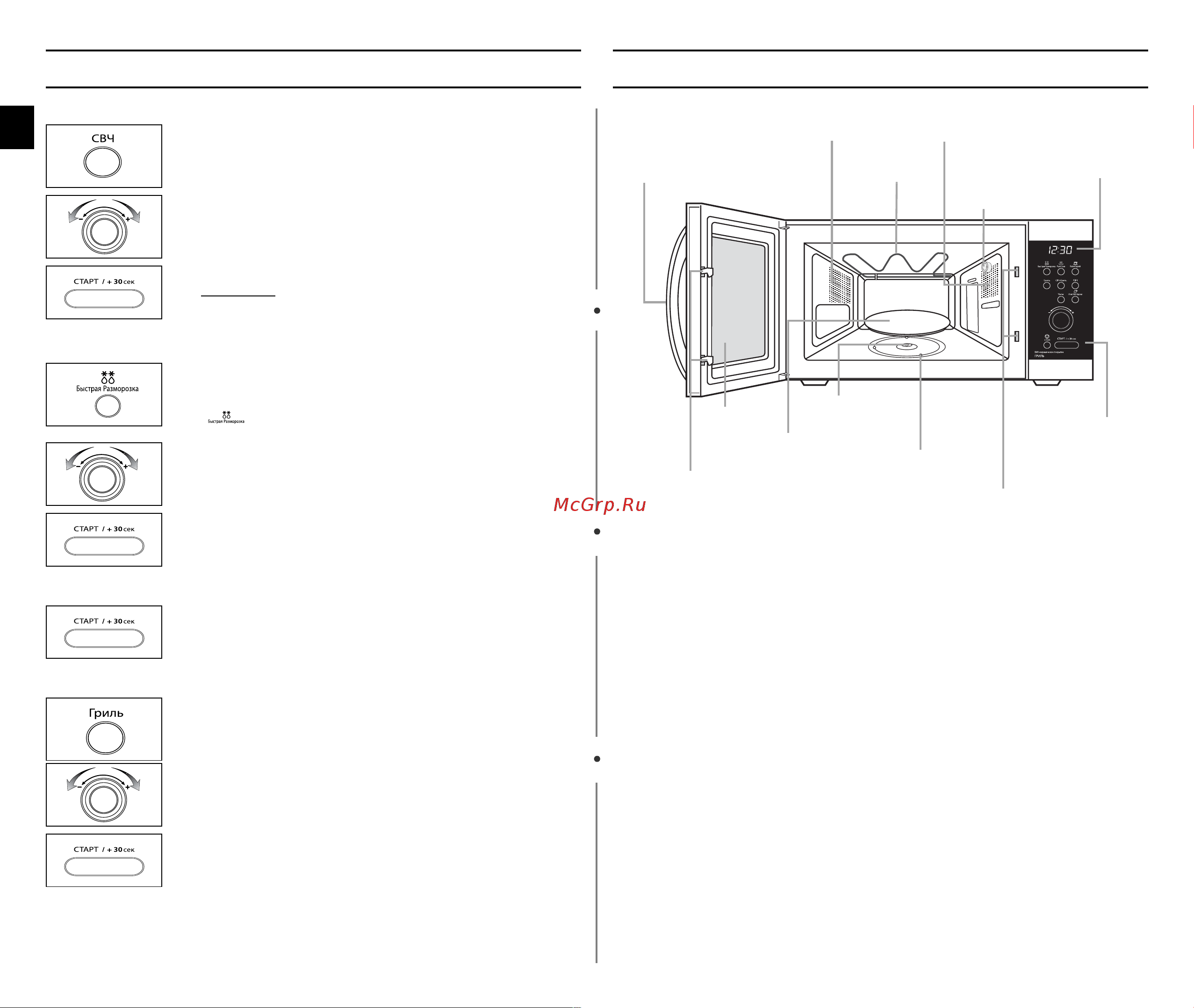 Samsung GE872R (TR) [2/24] Краткое руководство по эксплуатации печи