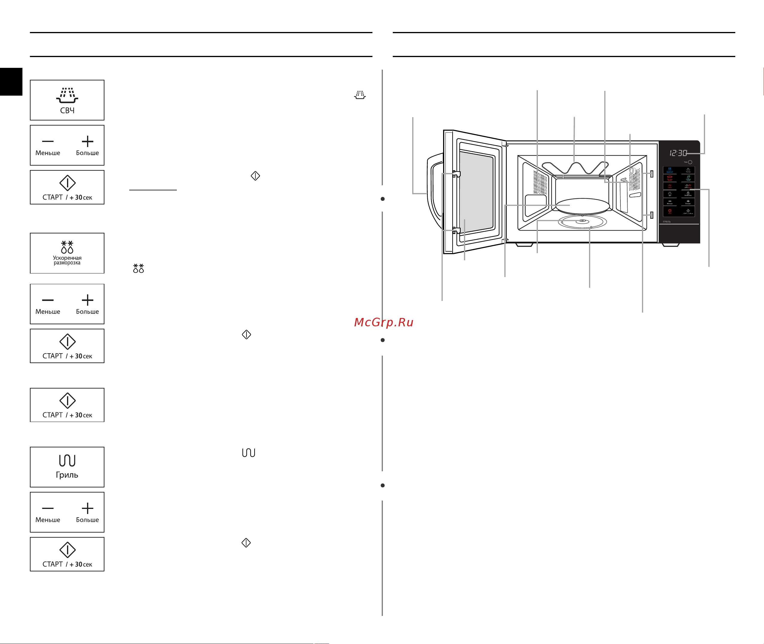Samsung GE89MR (MSTR) [2/24] Краткое руководство по эксплуатации печи