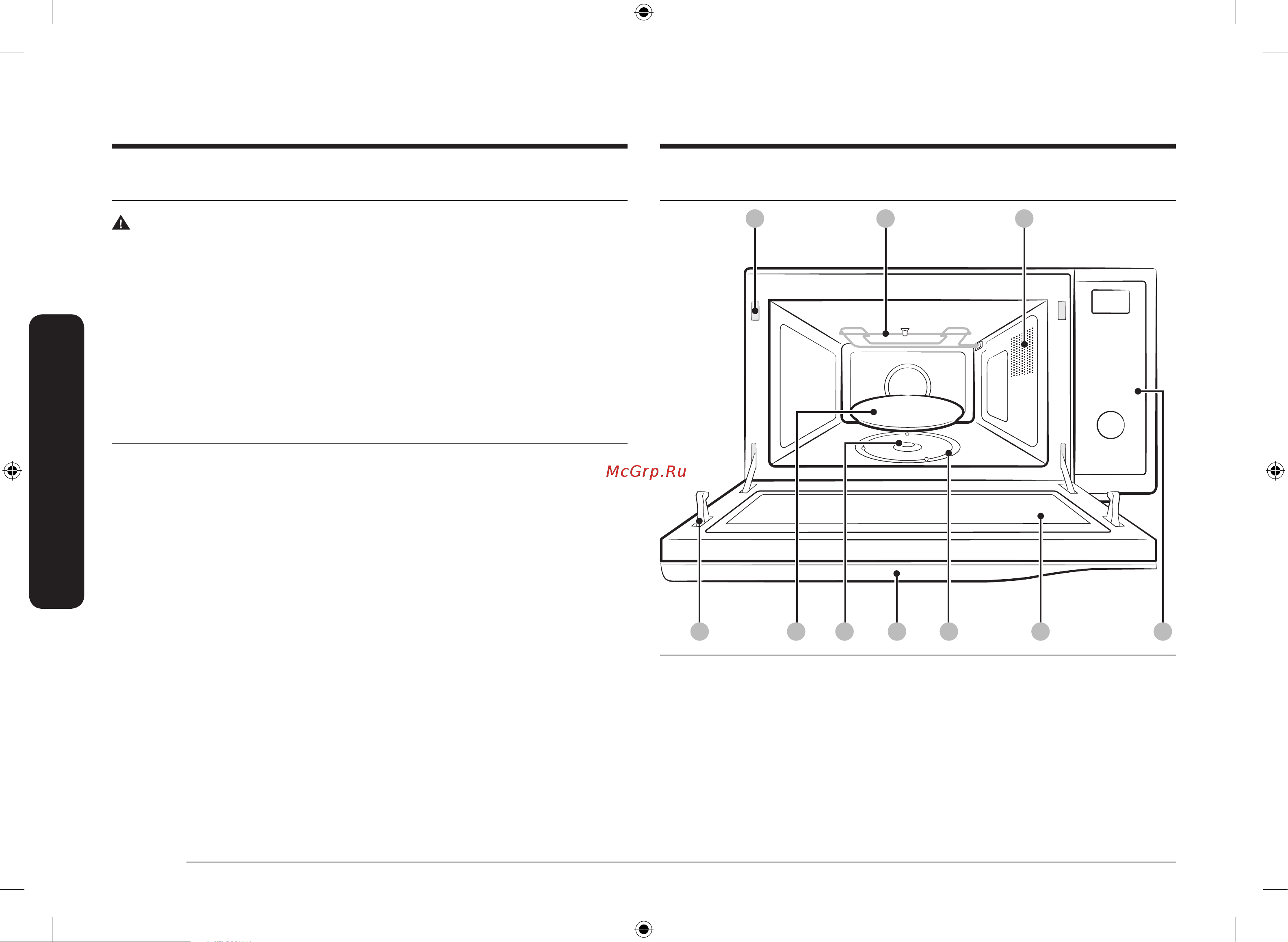 Samsung MC32K7055CT [10/64] Функции микроволновой печи обслуживание