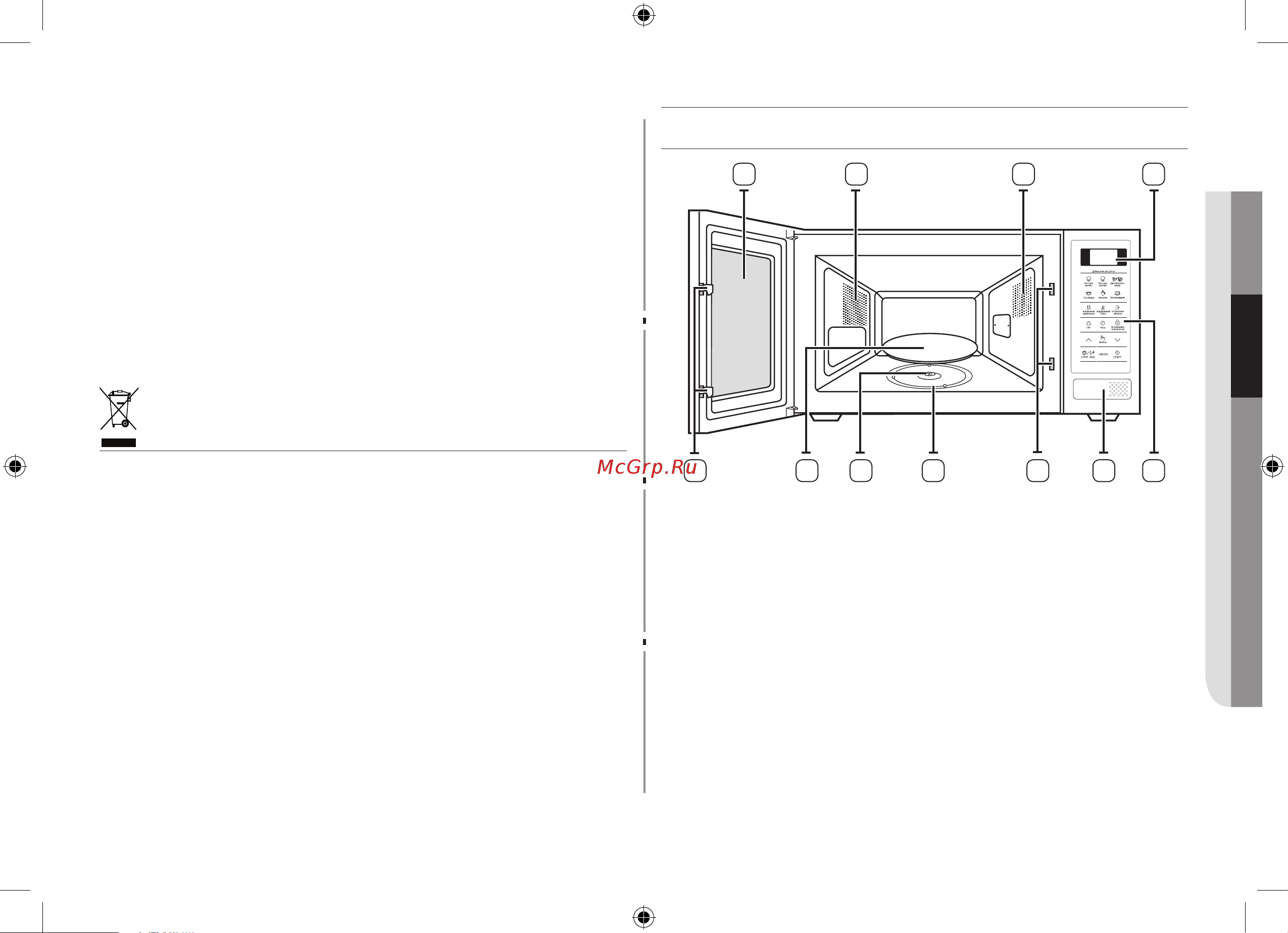 Samsung ME83DRQW-1 [11/34] Функции микроволновой печи