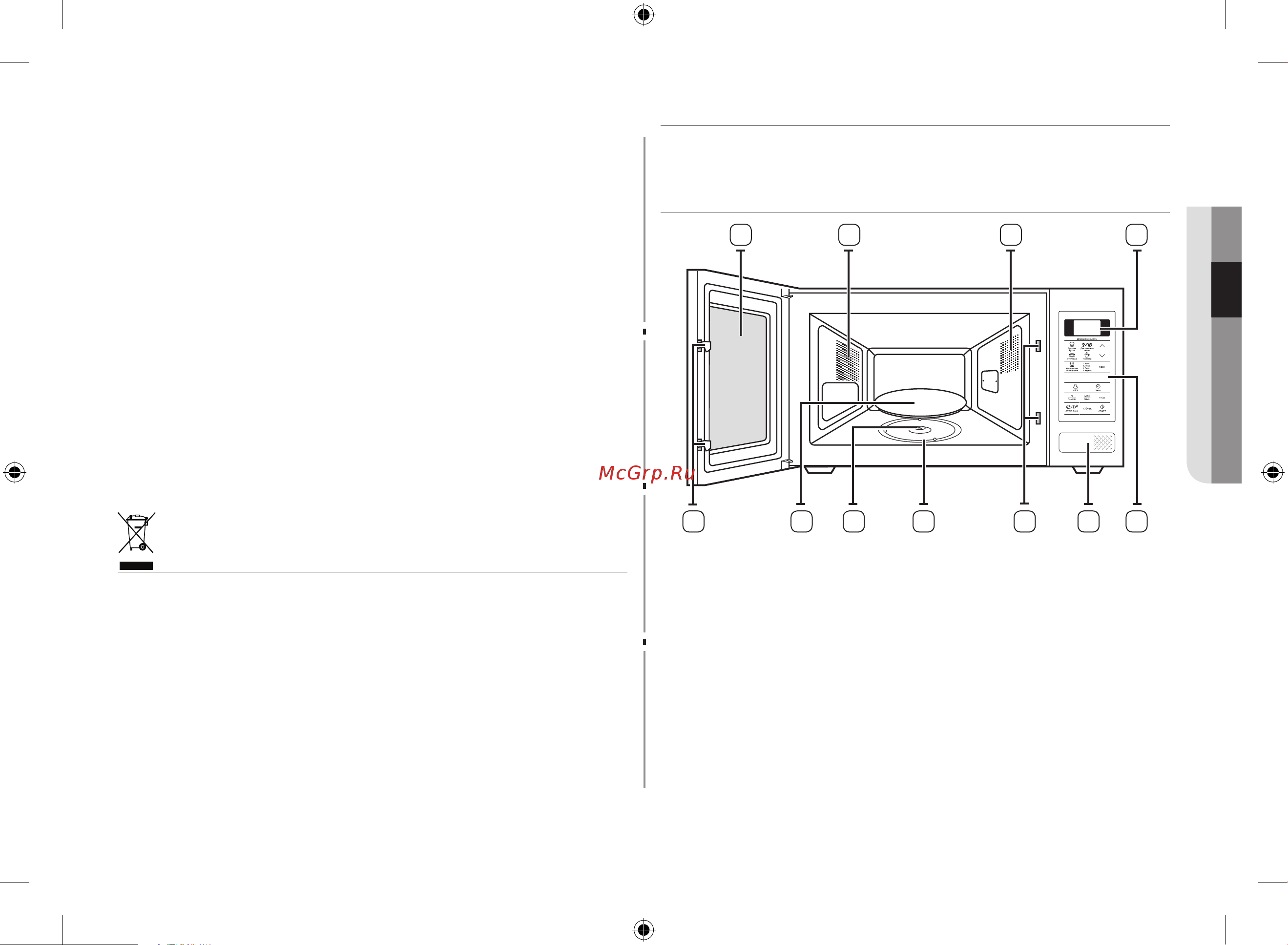 Samsung ME83KRS-3 [11/30] Функции микроволновой печи