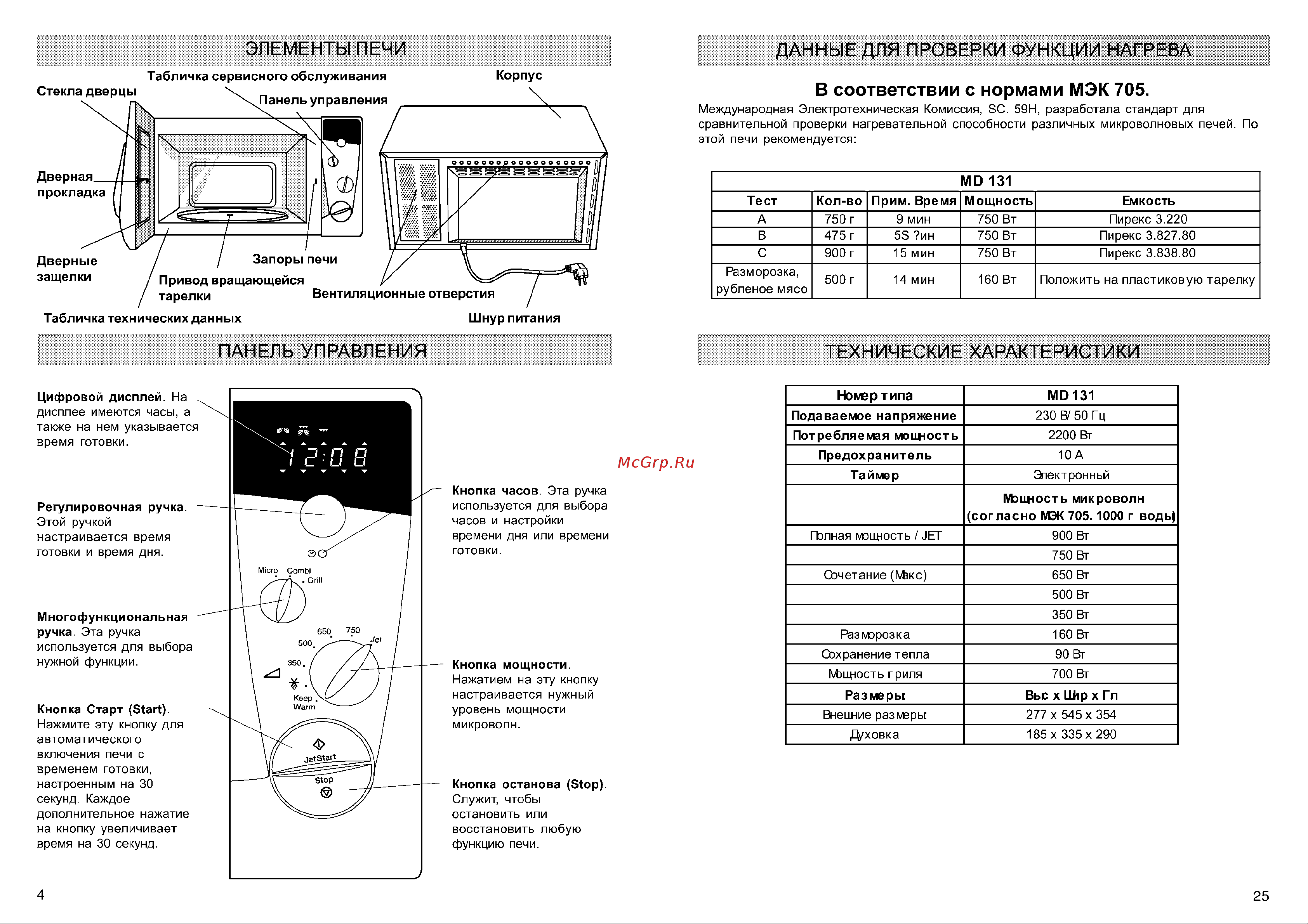 Whirlpool MD 131 Руководство по эксплуатации онлайн [4/14] 728901