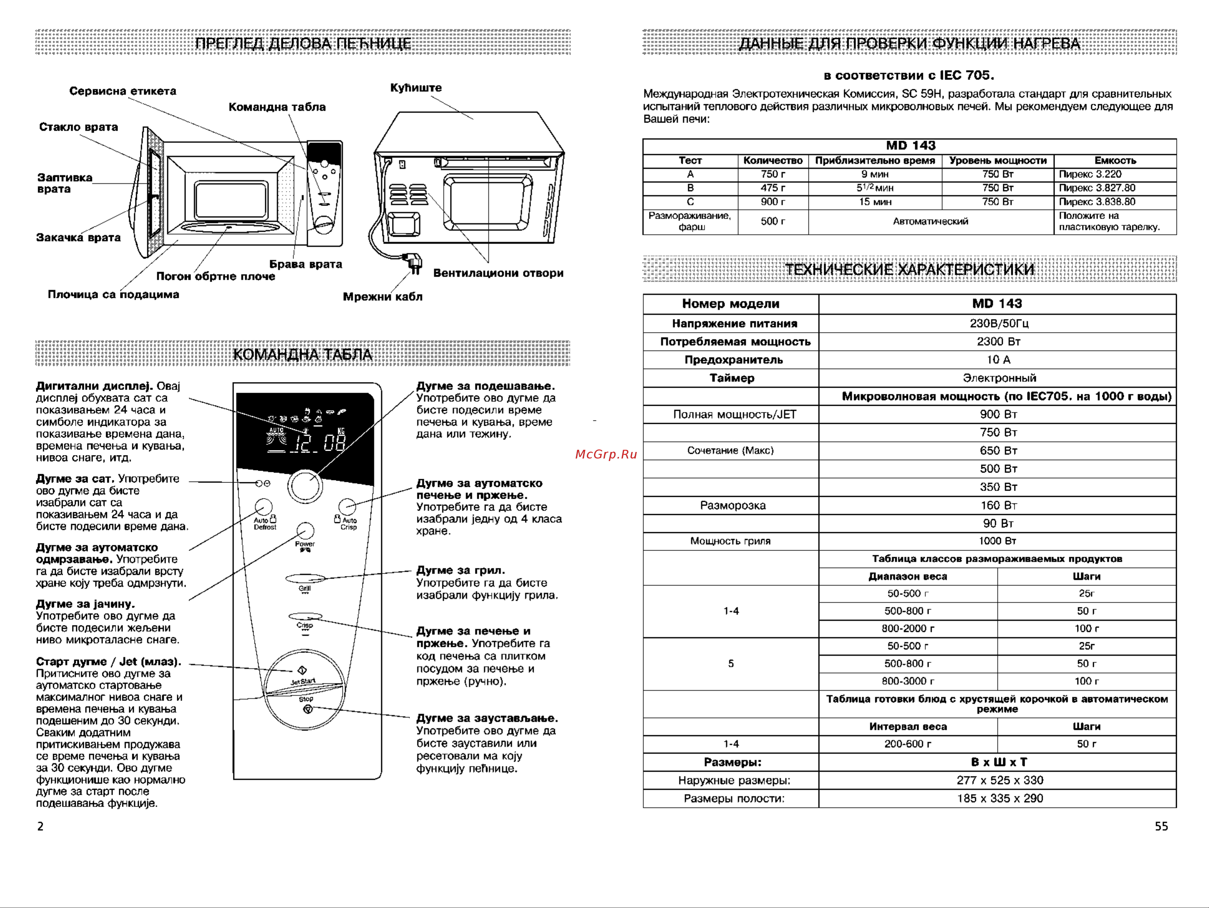 Whirlpool MD 143 Руководство по эксплуатации онлайн [4/30] 728902