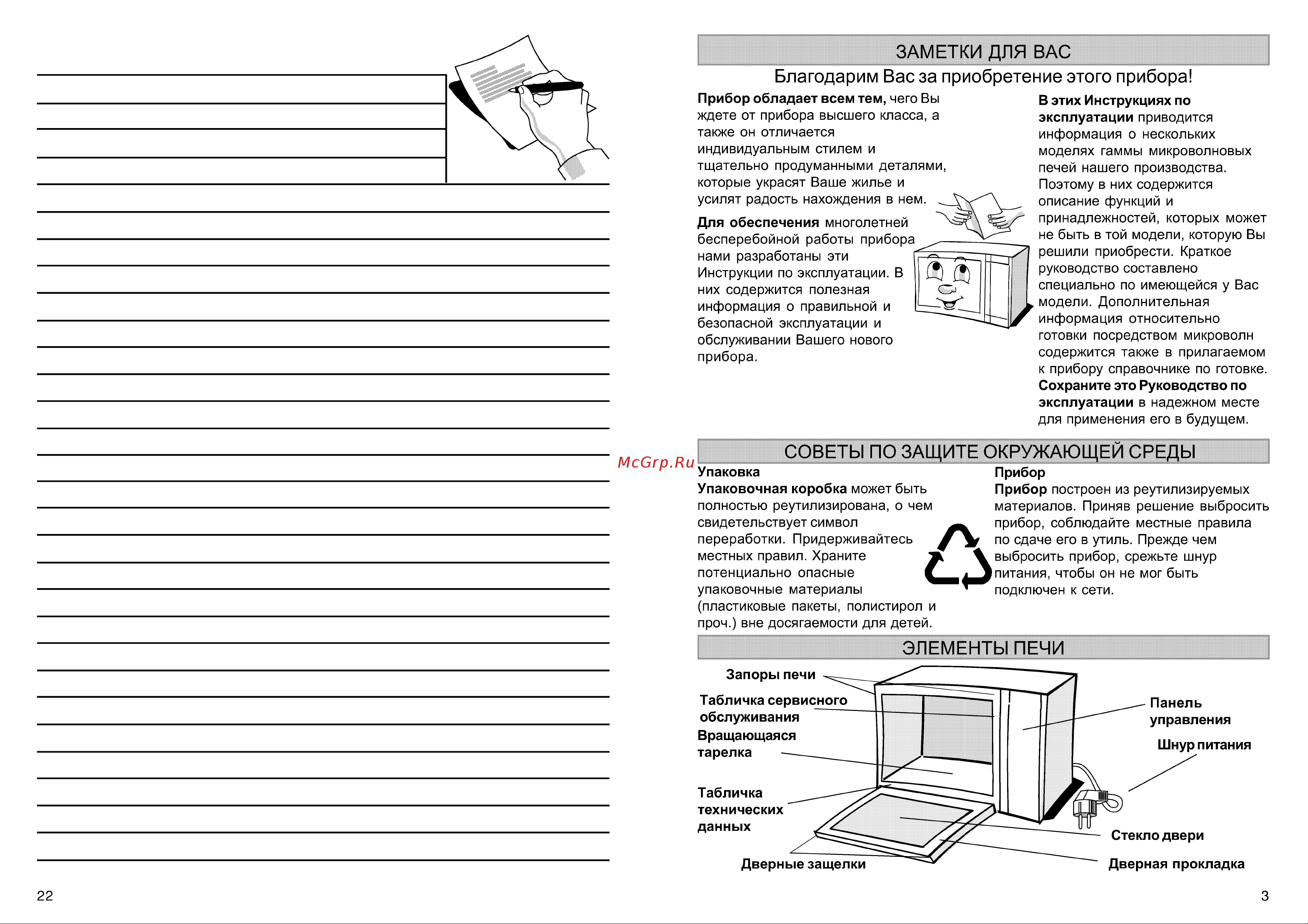 Whirlpool MT 264 Руководство по эксплуатации онлайн [3/12] 728918