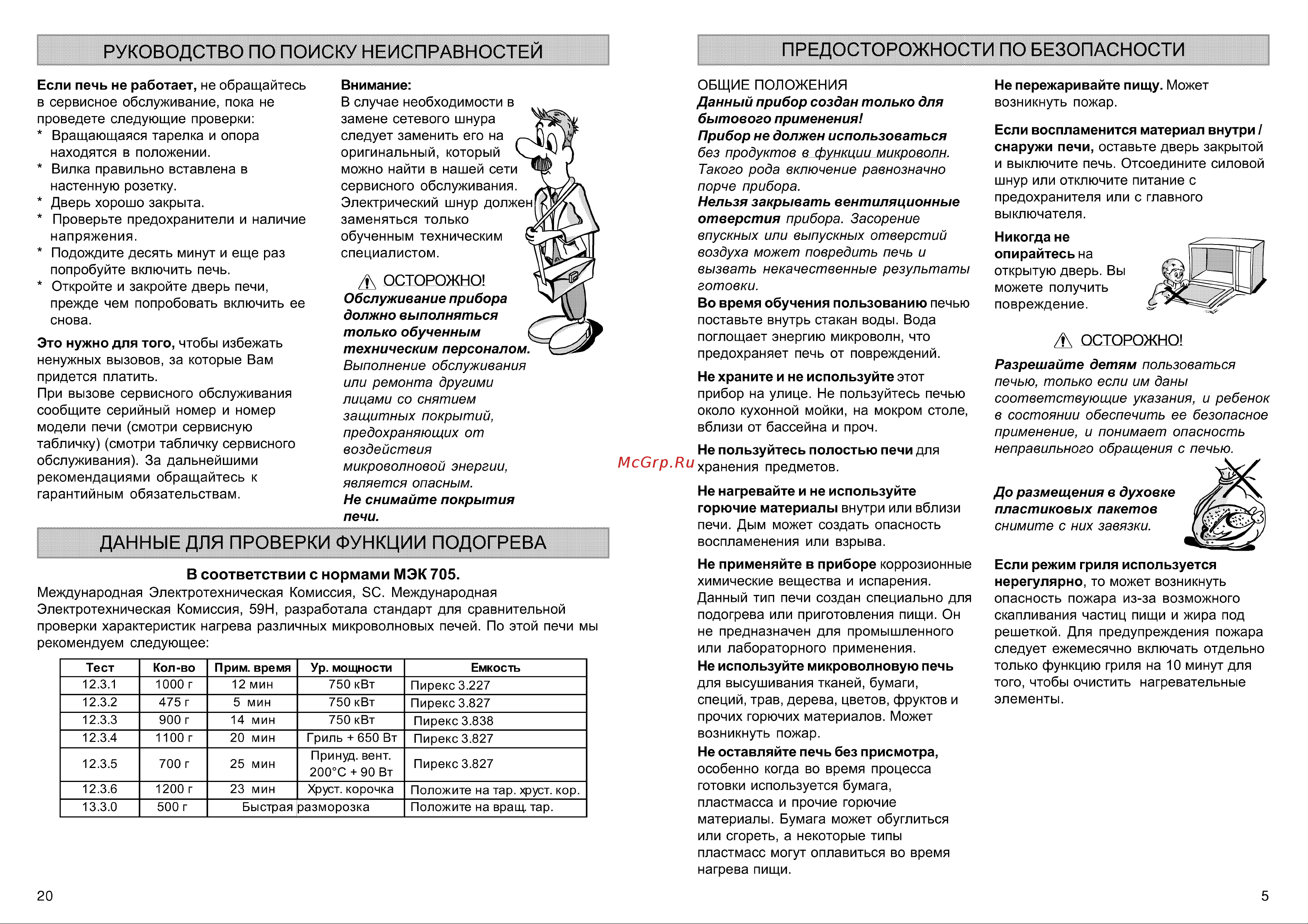 Whirlpool MT 264 Руководство по эксплуатации онлайн [5/12] 728918