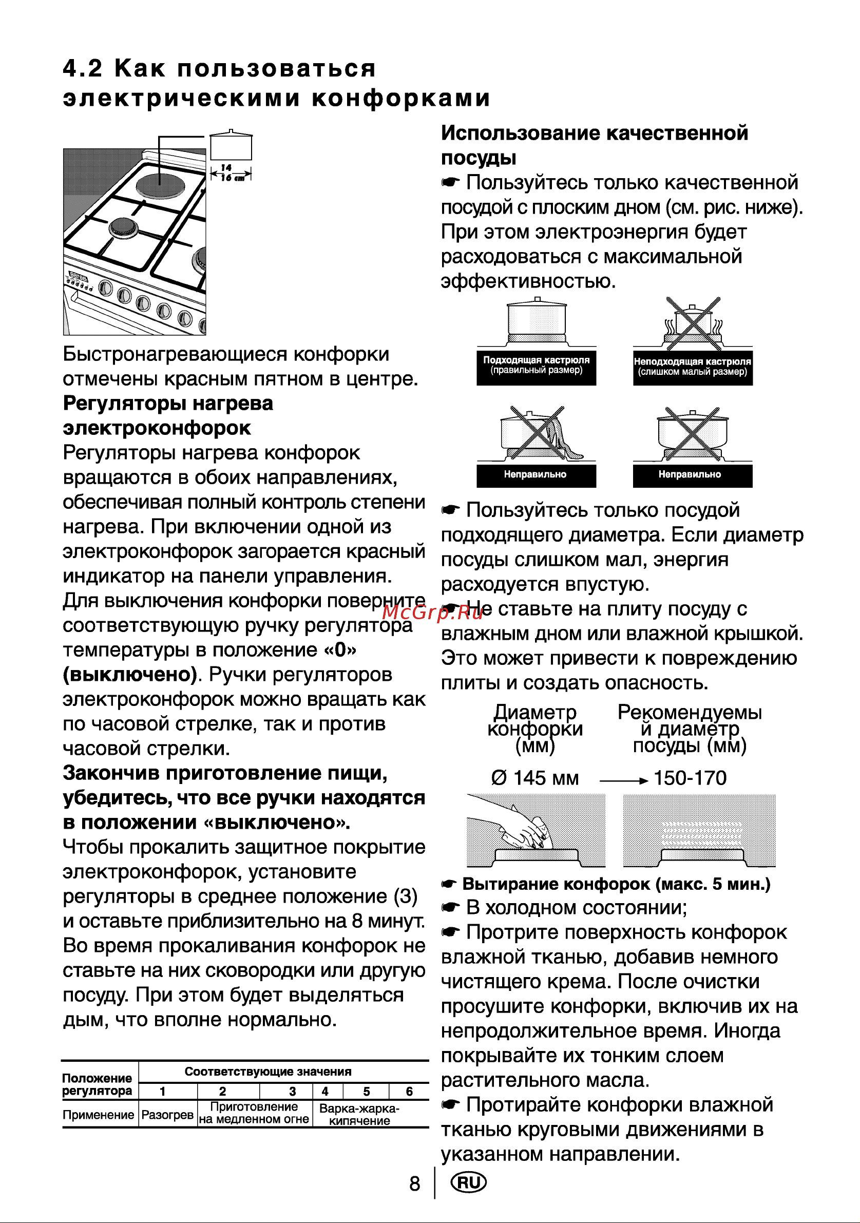 Beko CG 42011 G Руководство по эксплуатации онлайн [10/24] 729268